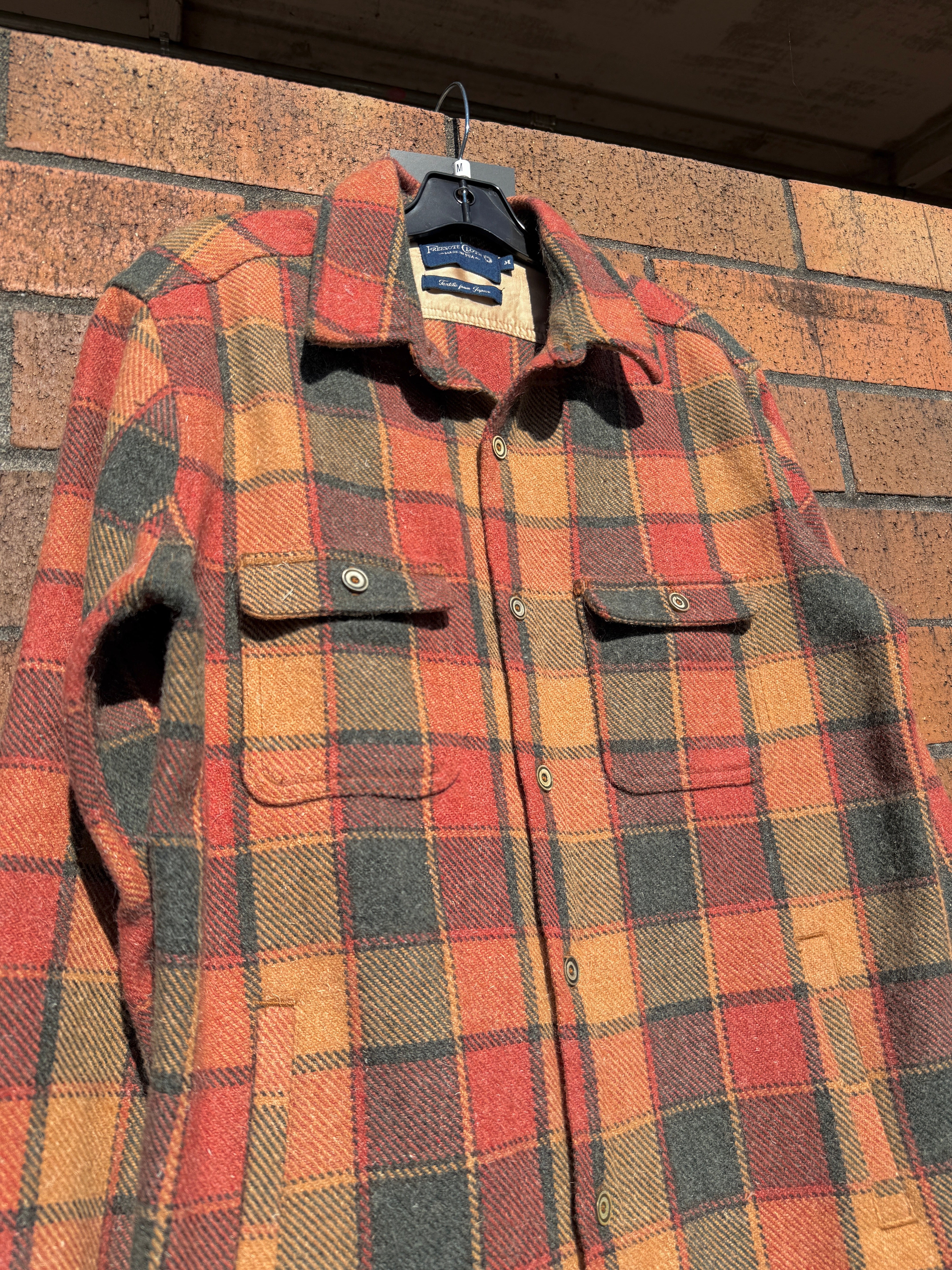 Freenote Cloth Wool Plaid Jacket Sz M