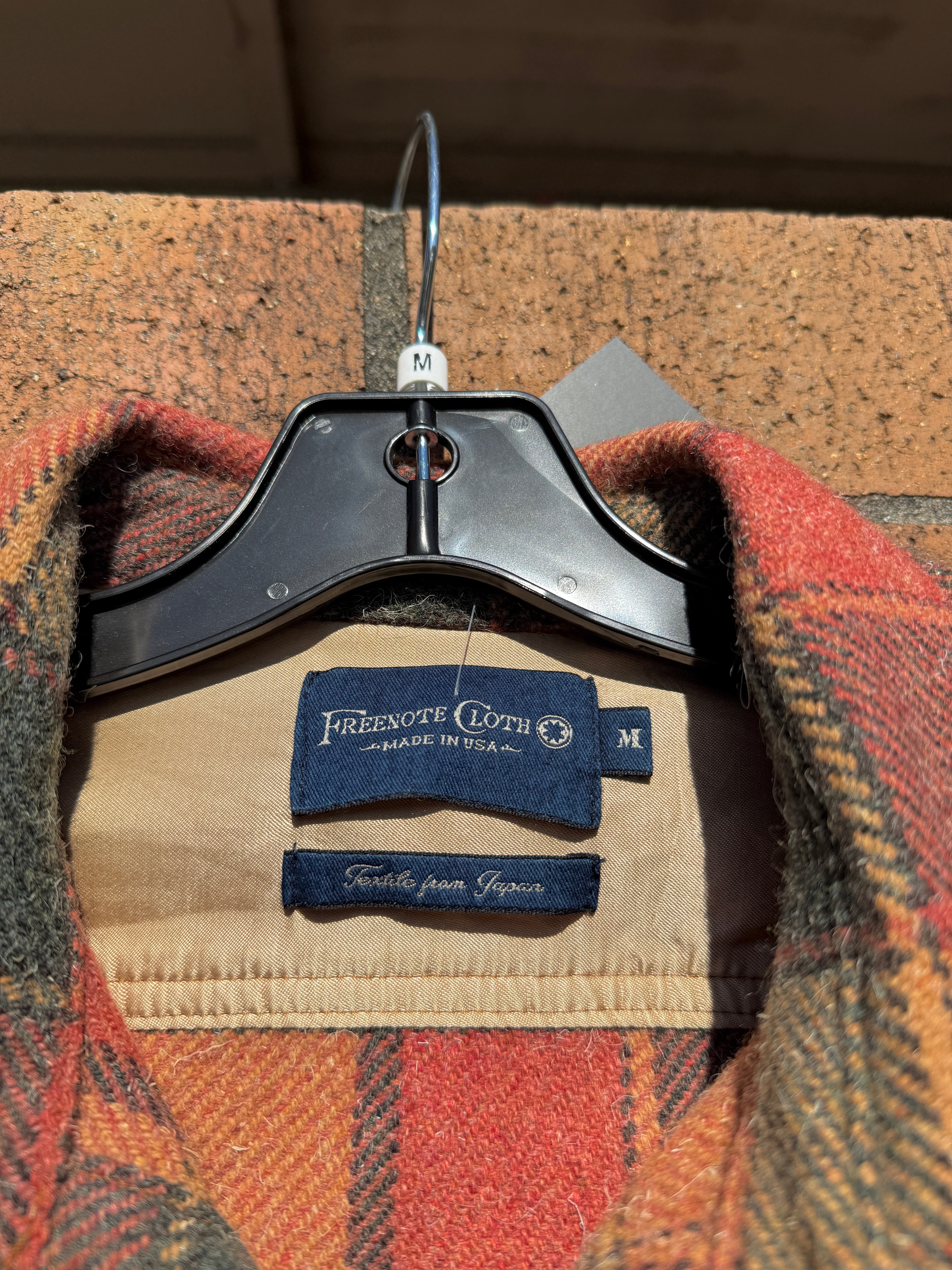 Freenote Cloth Wool Plaid Jacket Sz M