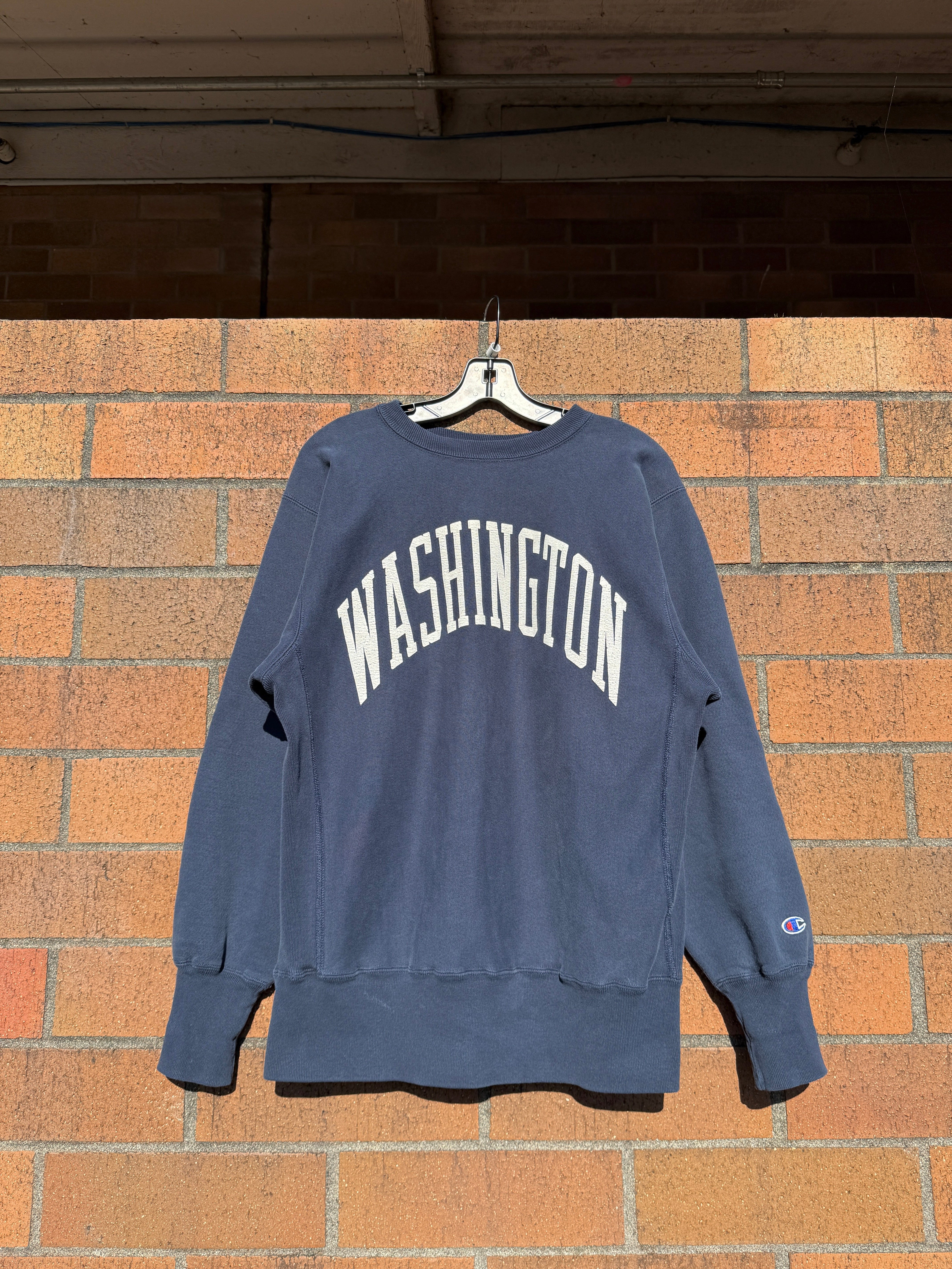 90s Champion Reverse Weave Washington Huskies Crewneck Sz L