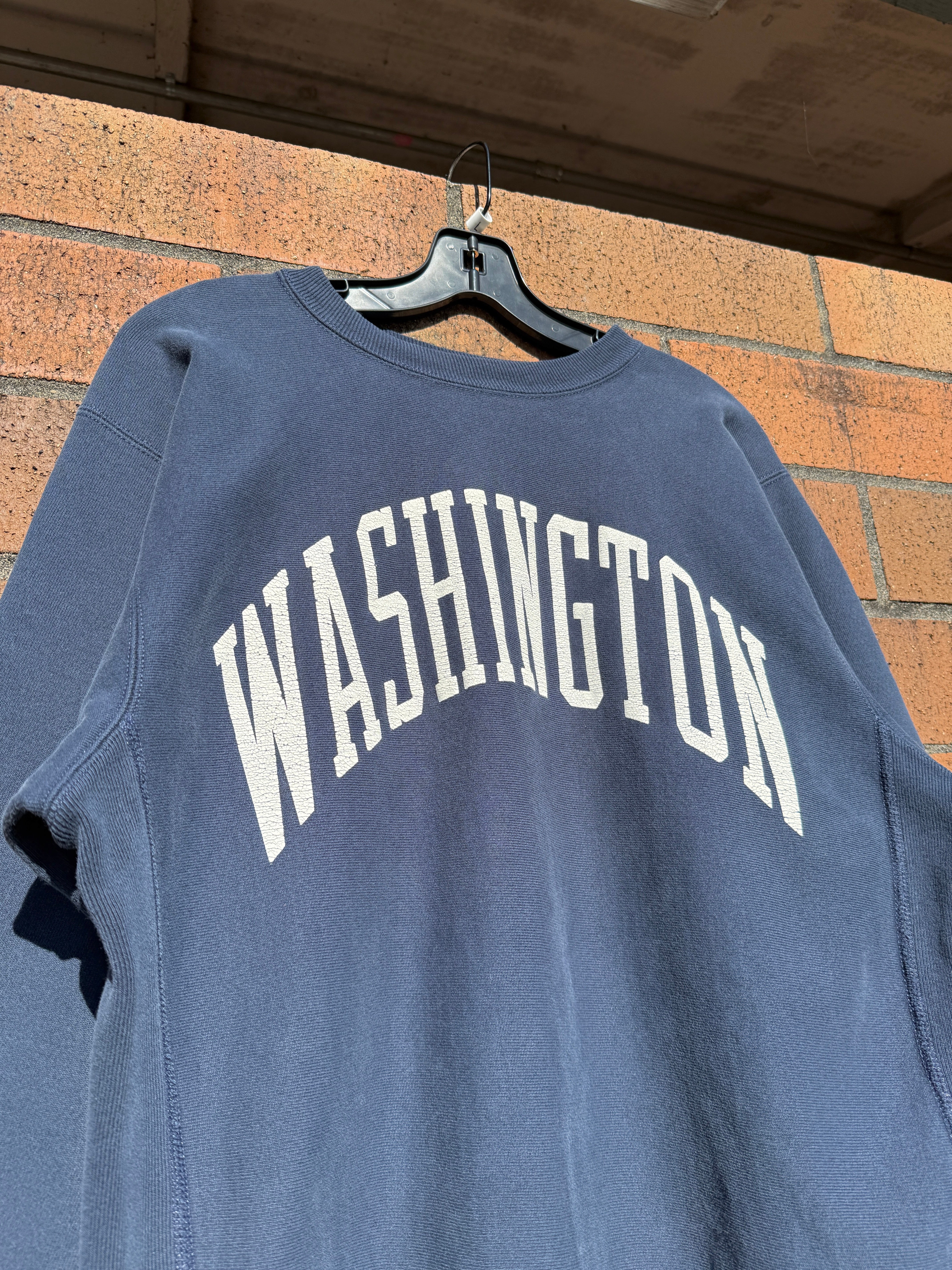 90s Champion Reverse Weave Washington Huskies Crewneck Sz L