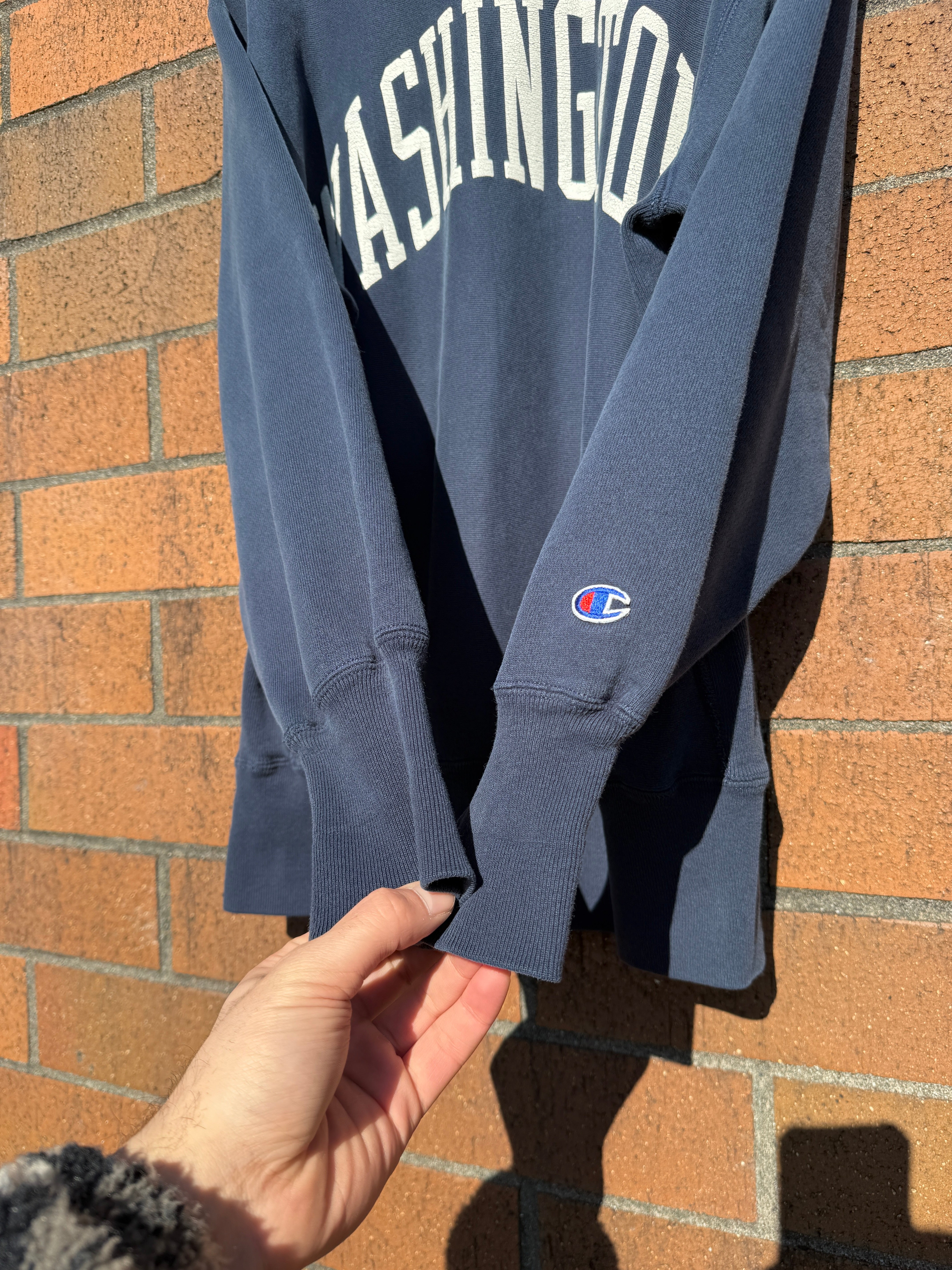 90s Champion Reverse Weave Washington Huskies Crewneck Sz L