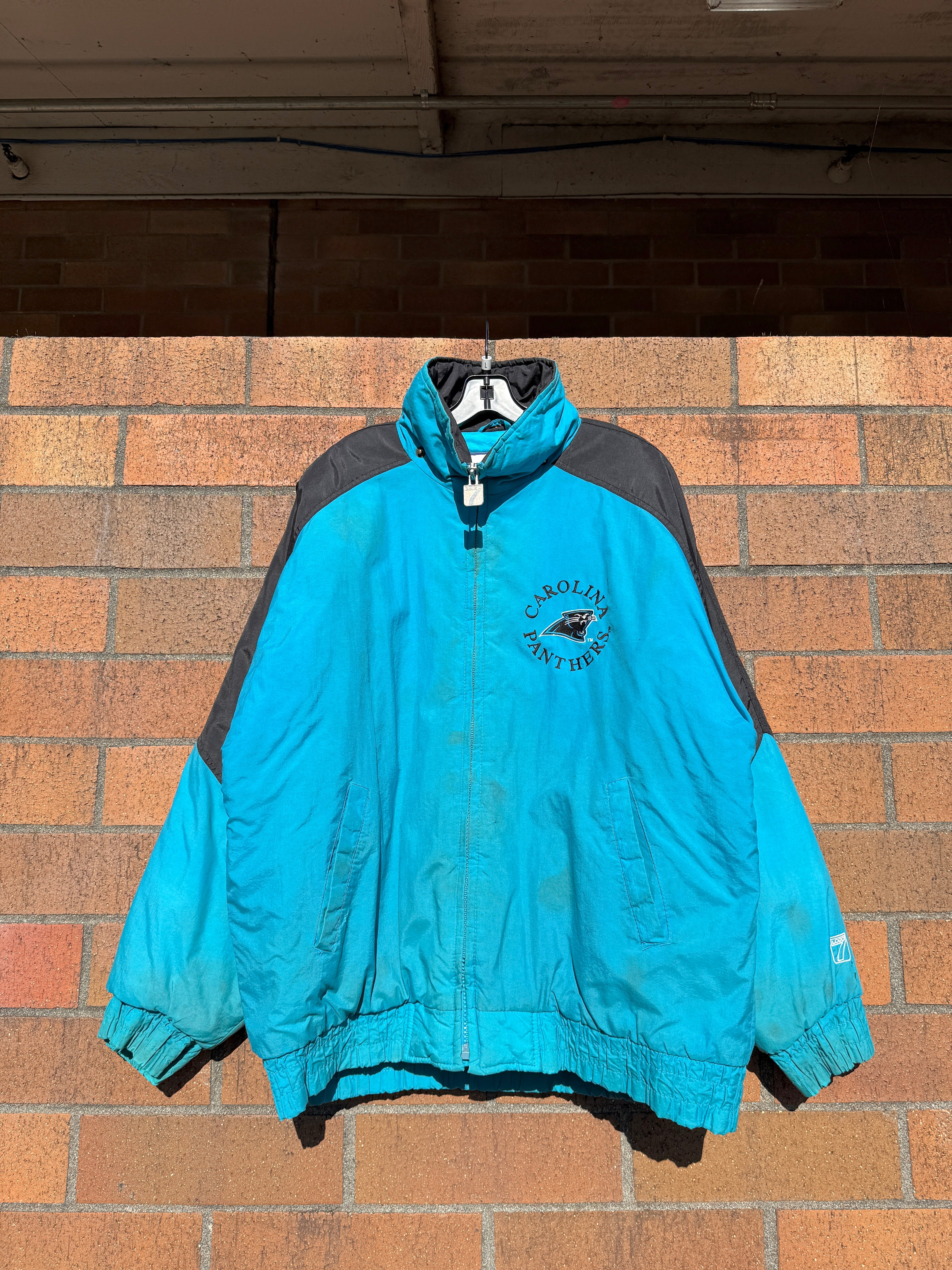 90s Carolina Panthers Logo 7 Jacket Sz L