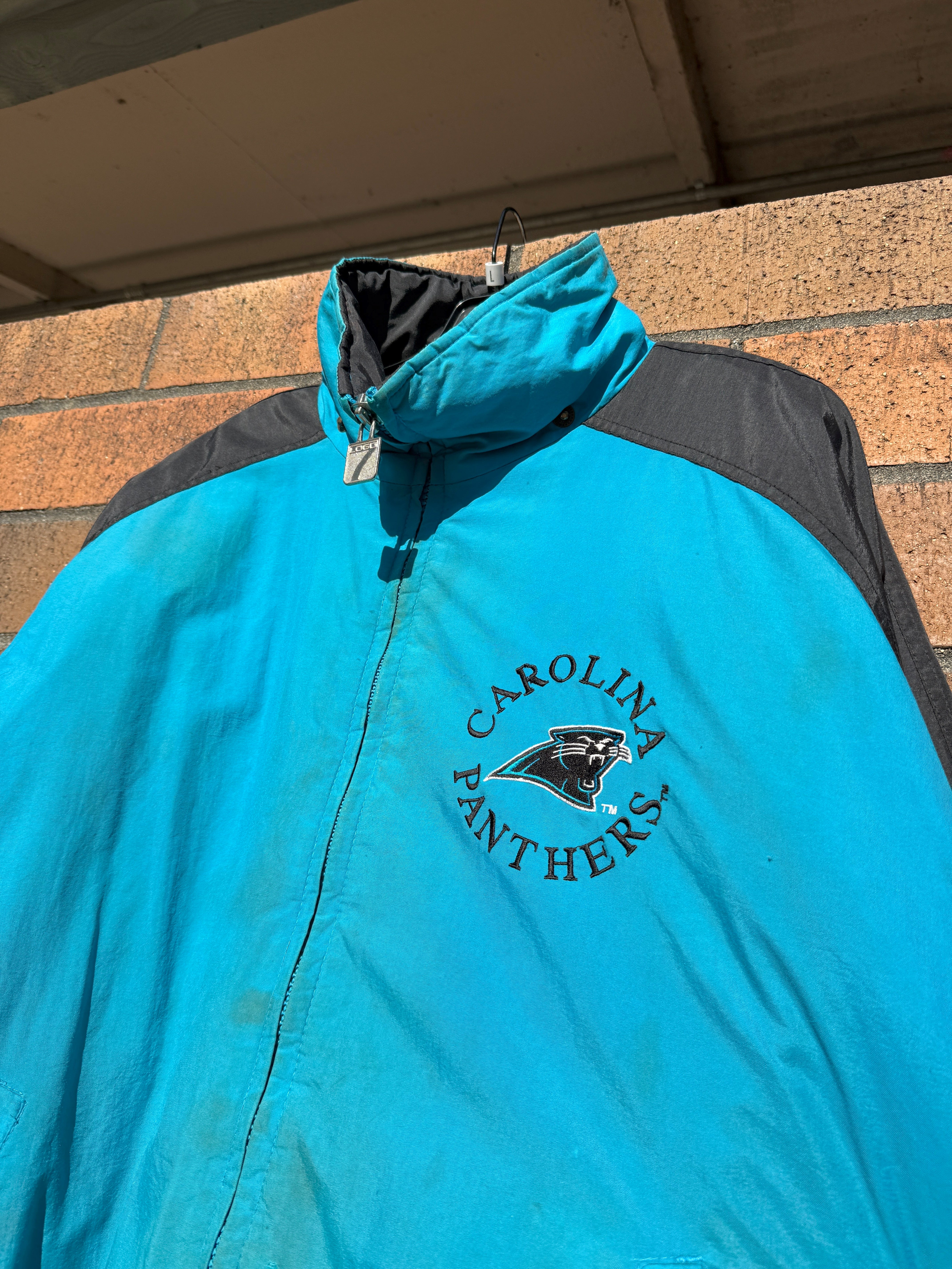 90s Carolina Panthers Logo 7 Jacket Sz L