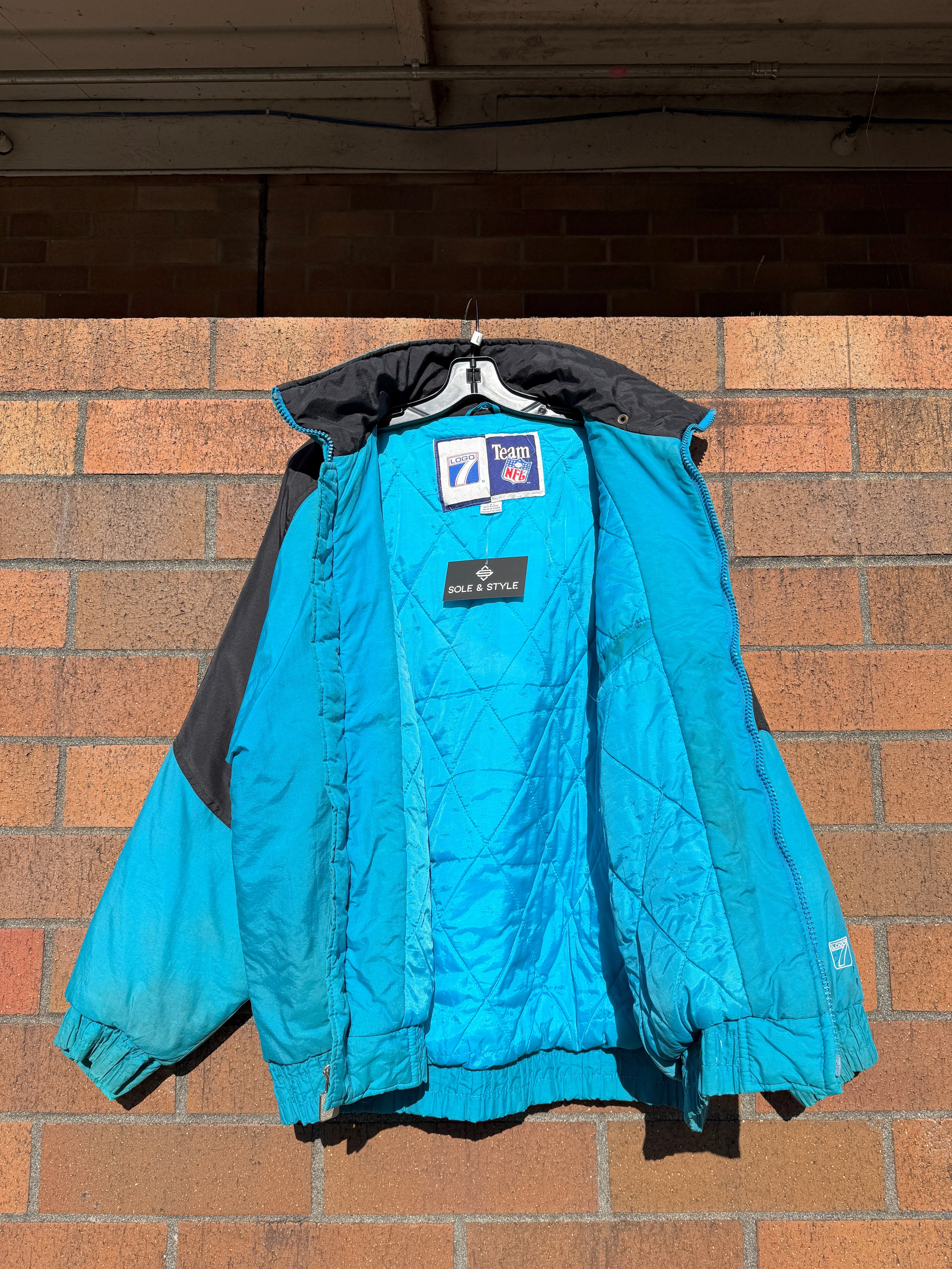 90s Carolina Panthers Logo 7 Jacket Sz L