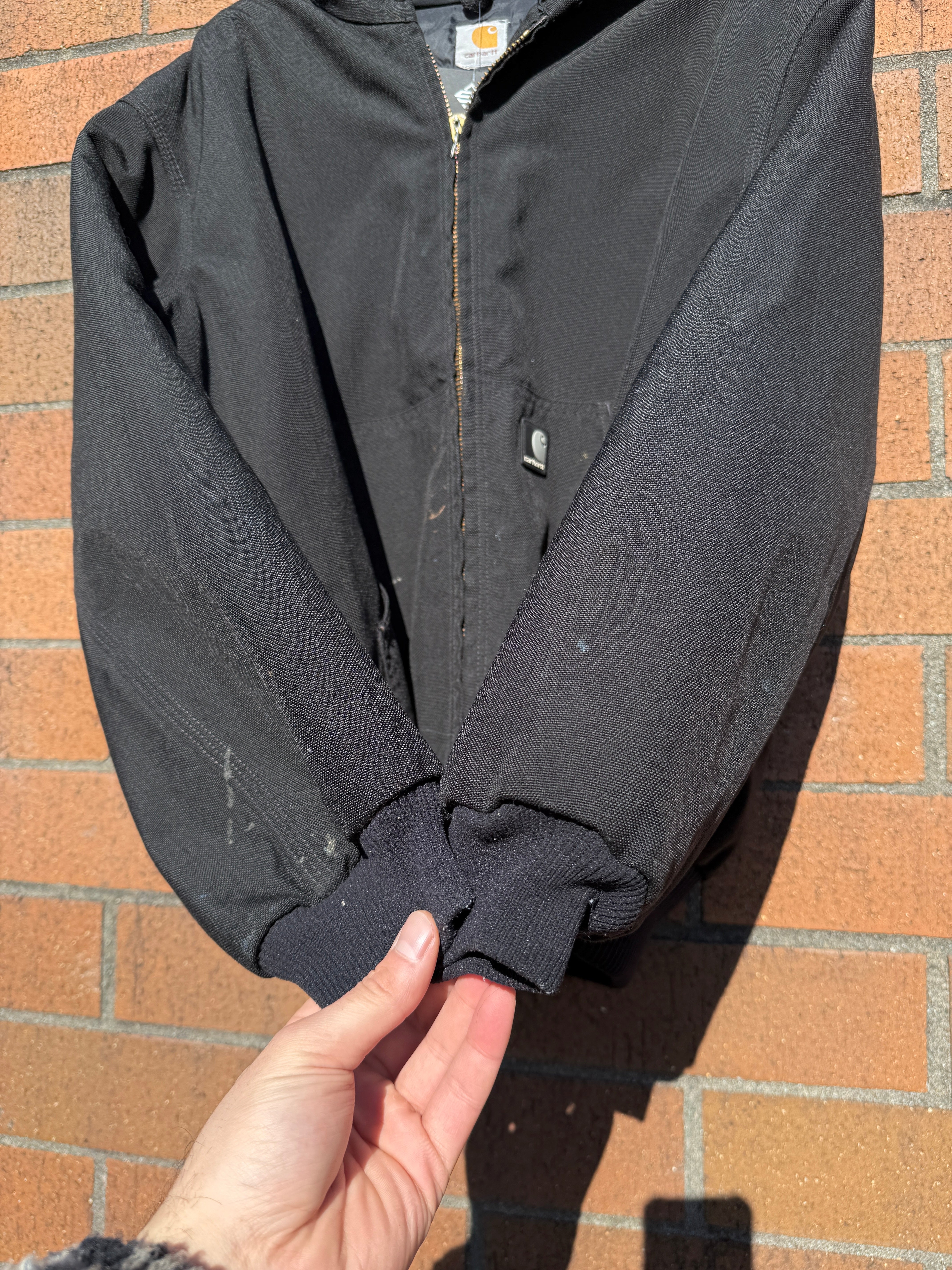 2010s Carhartt Black Hooded Active Jacket Sz L