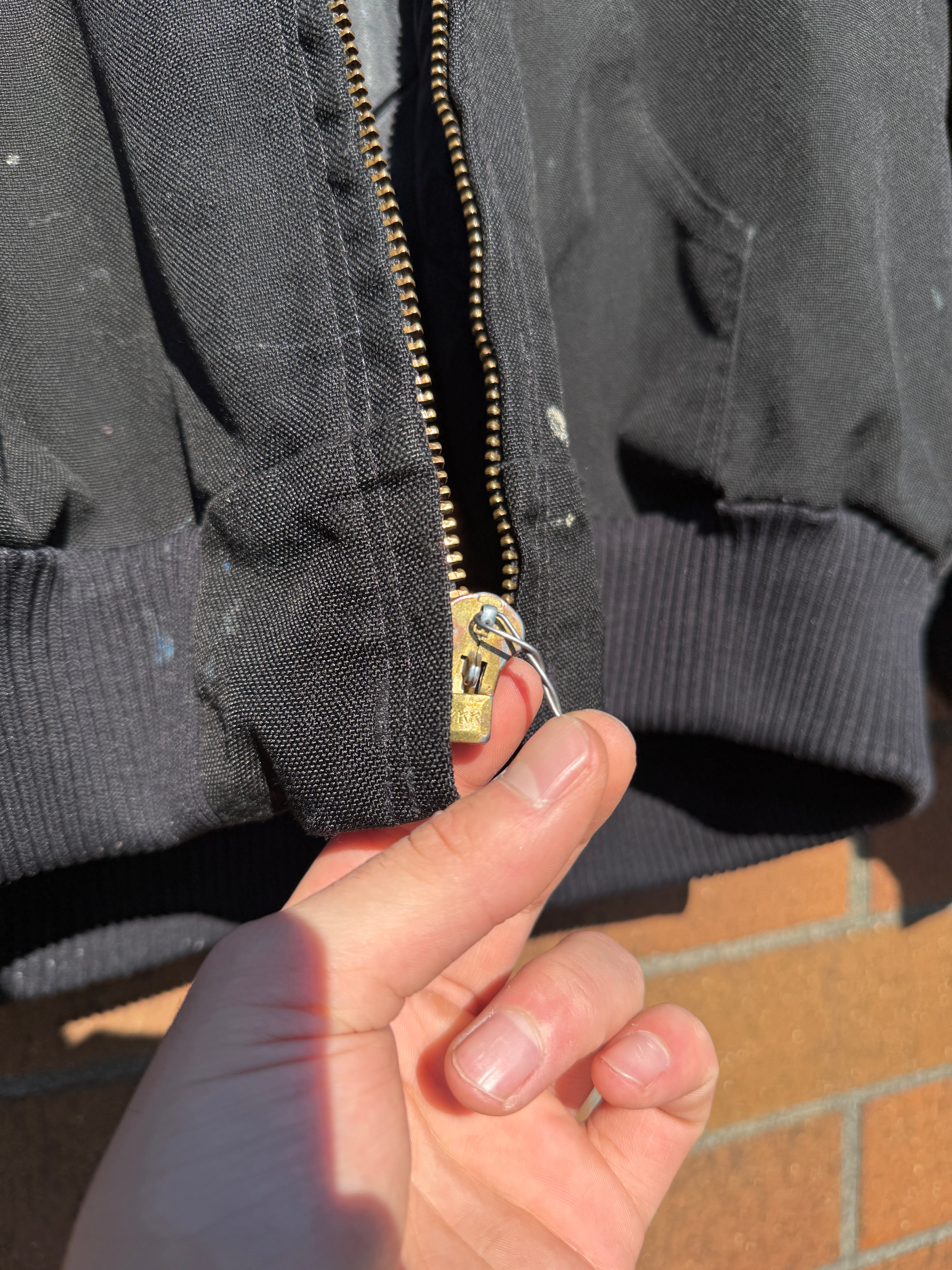 2010s Carhartt Black Hooded Active Jacket Sz L