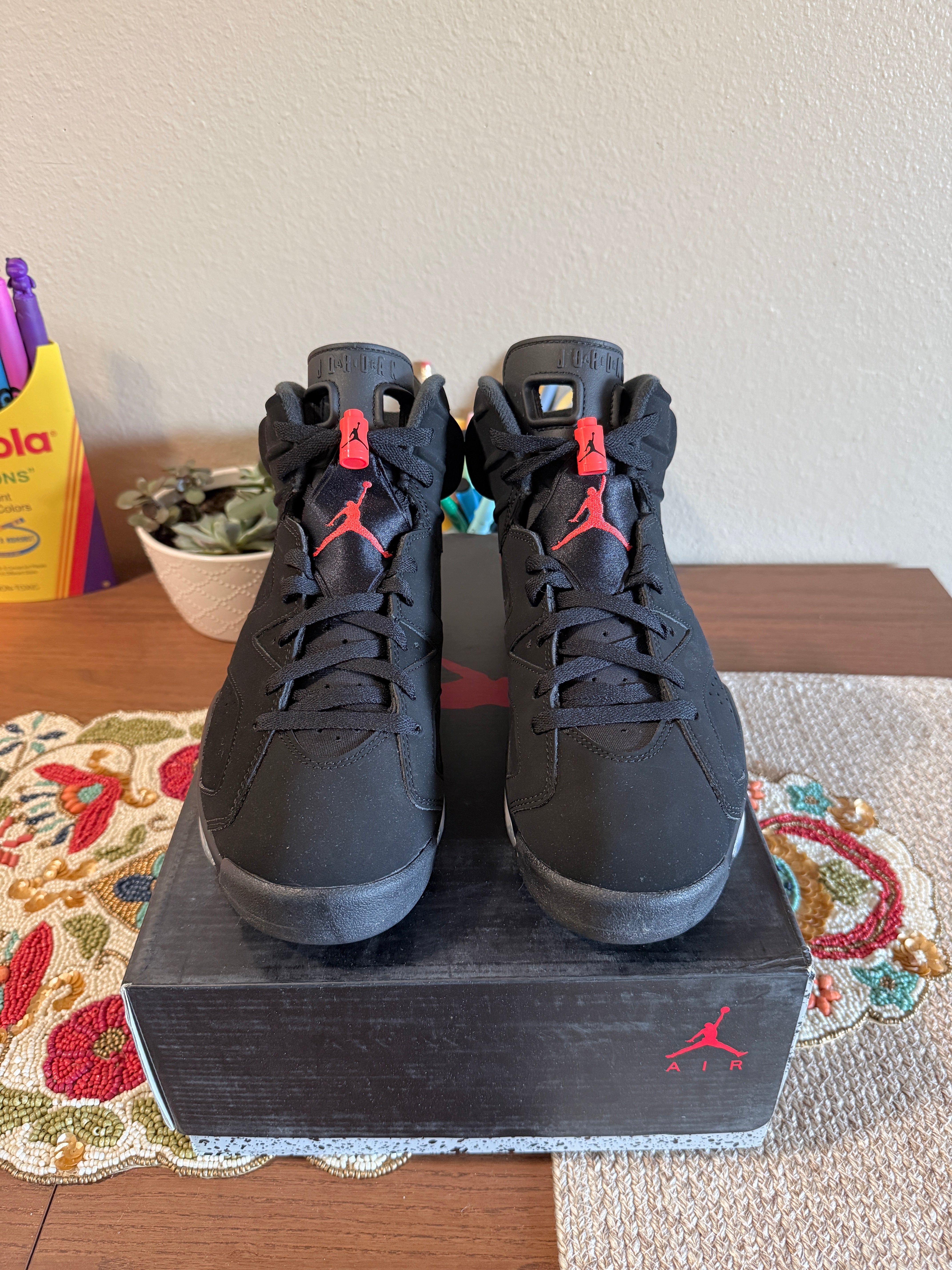 Jordan 6 Retro Black Infrared (2019) Size 9.5 USED