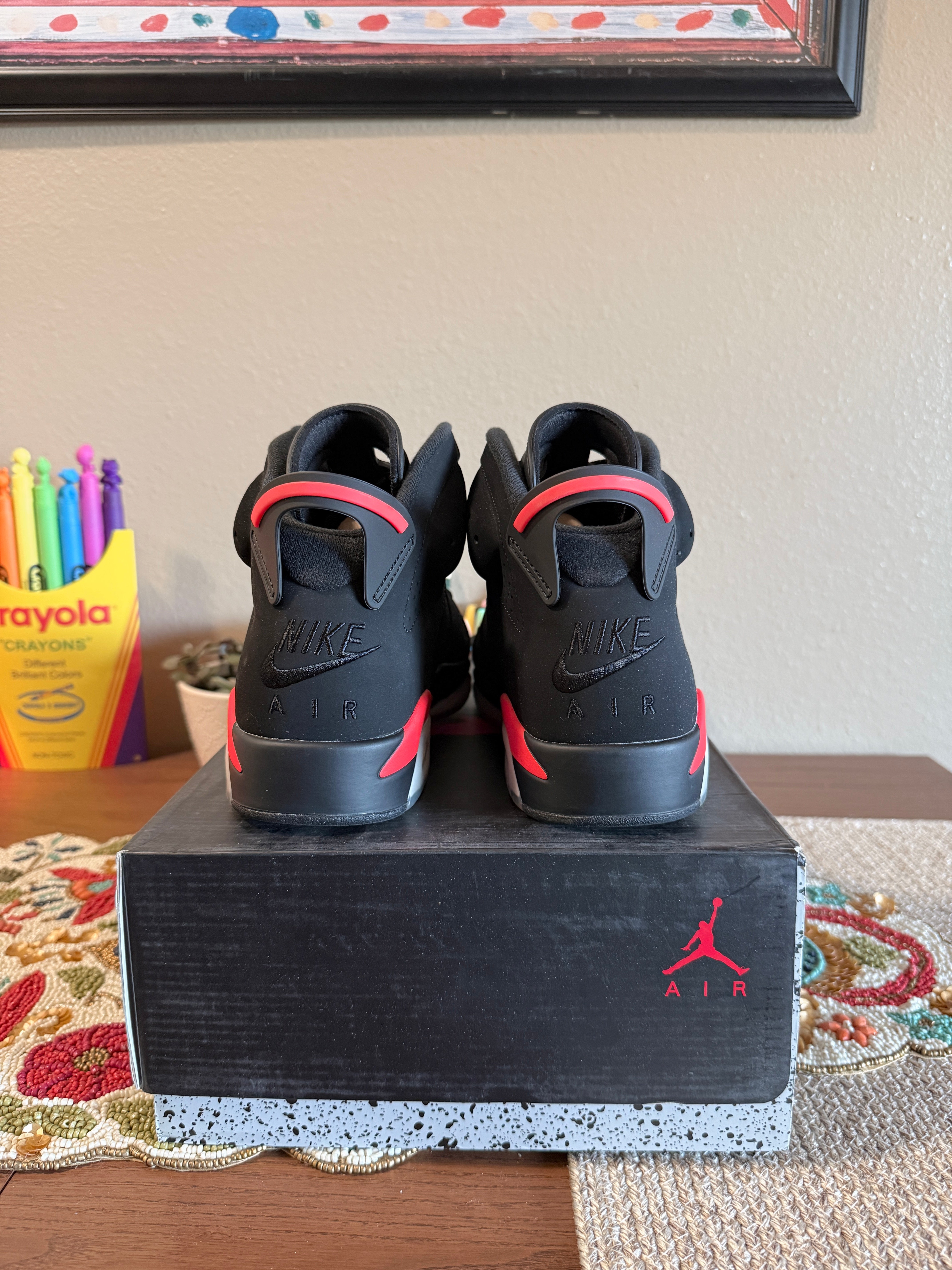 Jordan 6 Retro Black Infrared (2019) Size 9.5 USED