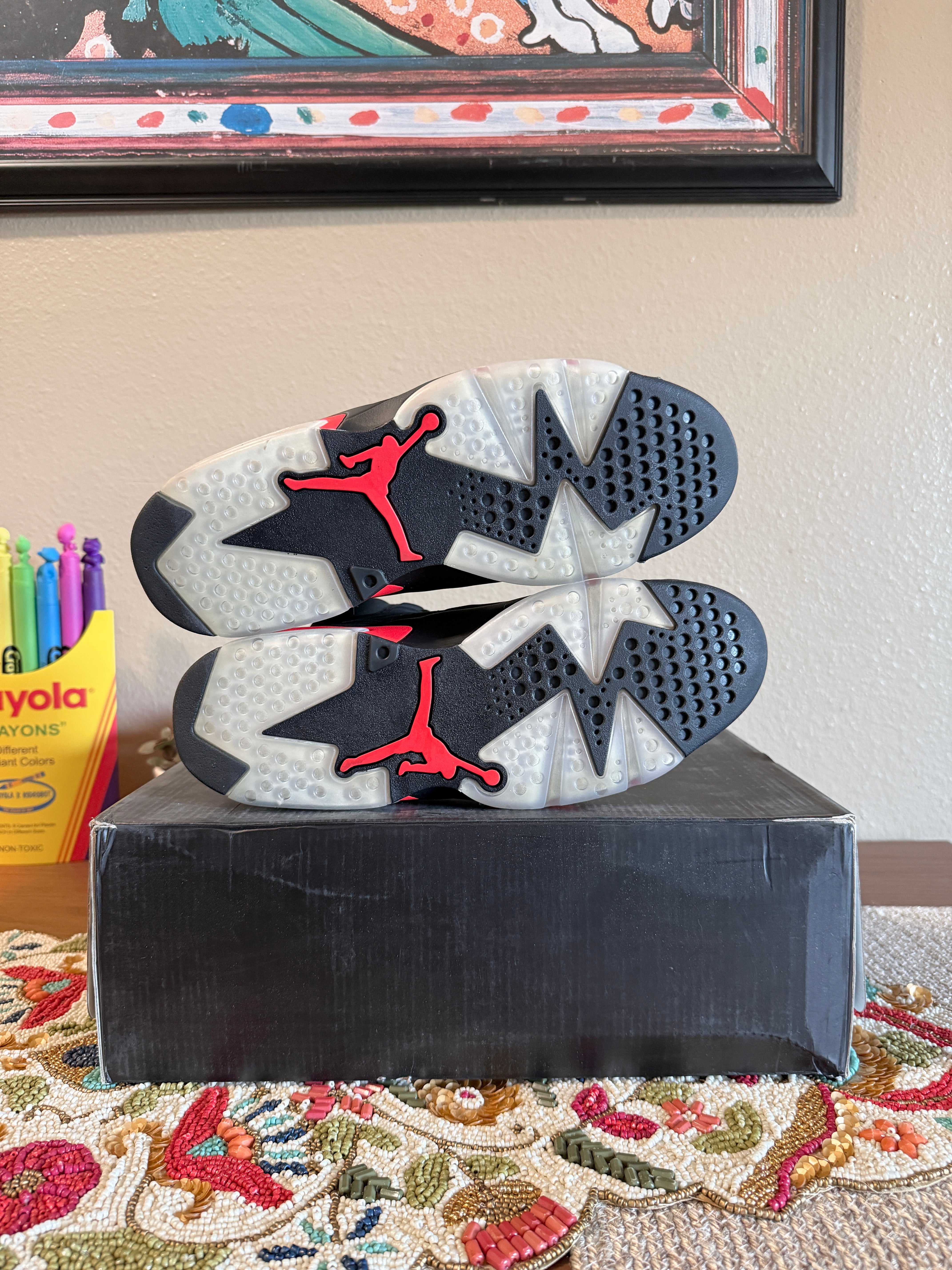 Jordan 6 Retro Black Infrared (2019) Size 9.5 USED