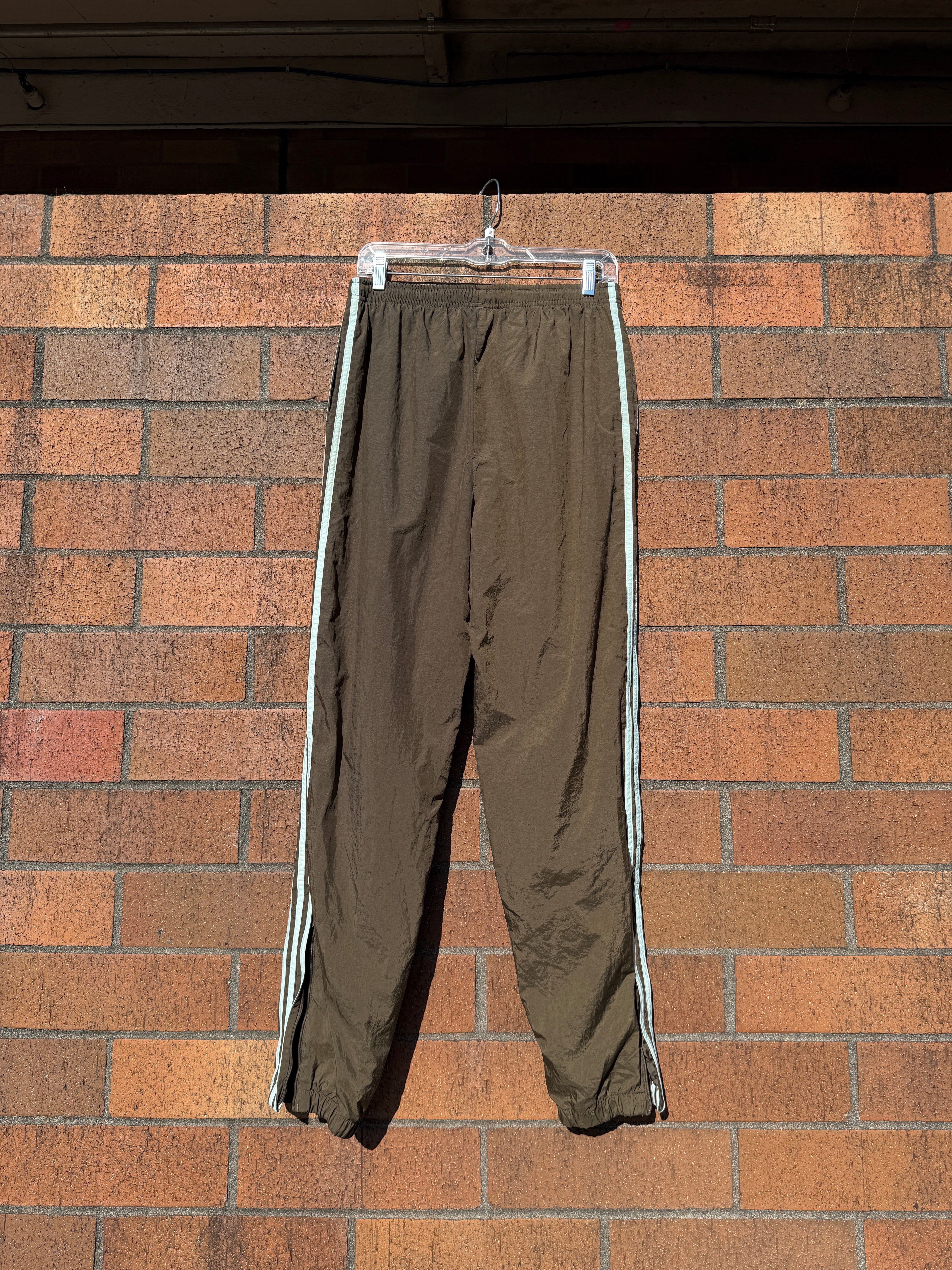 Y2K Adidas Brown / Baby Blue Track Pants Sz M