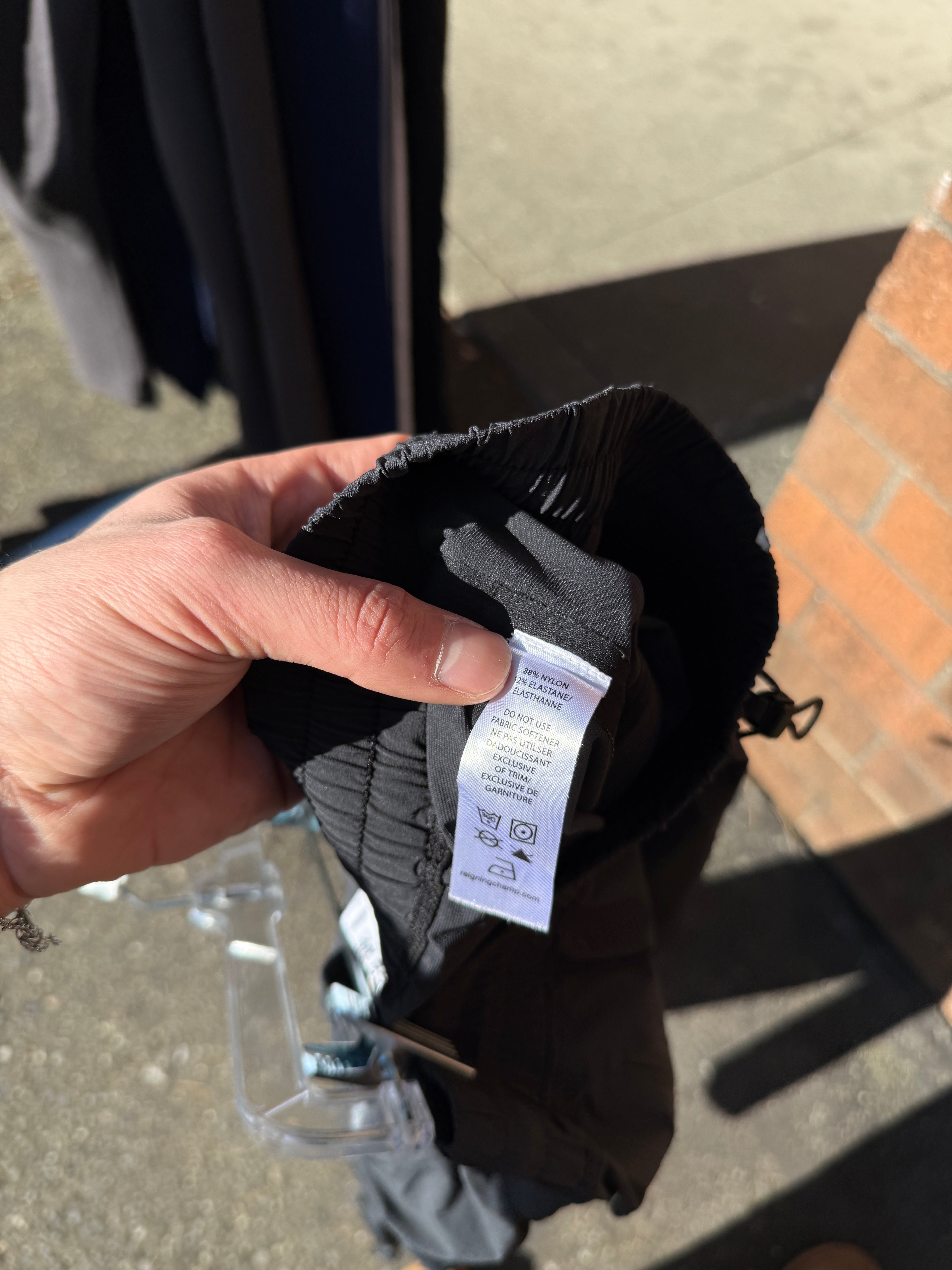 Reigning Champ Black Ankle Zip Track Pants Sz M