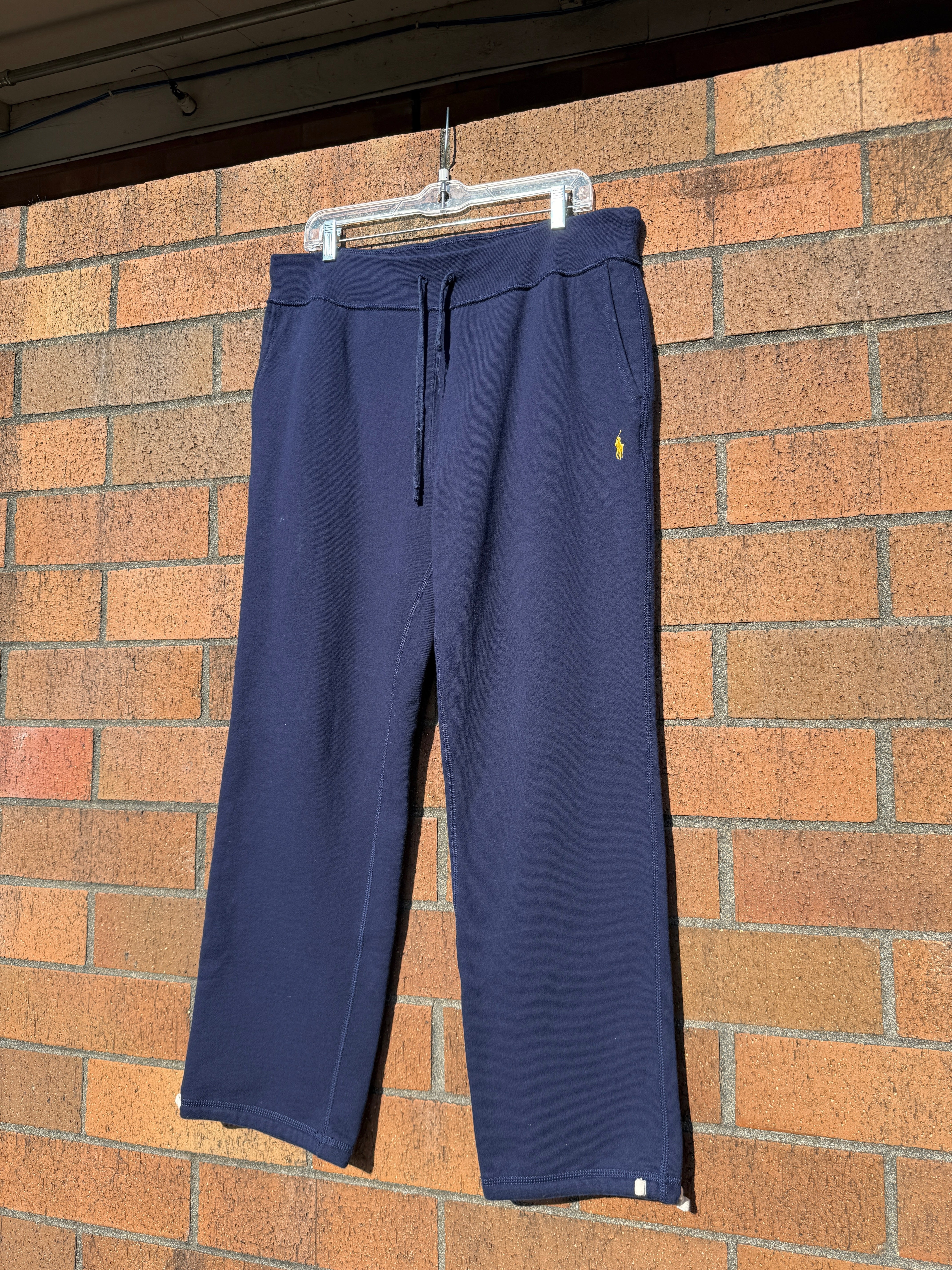 2017 Polo Ralph Lauren Navy Blue Wide Leg Sweat Pants Sz L