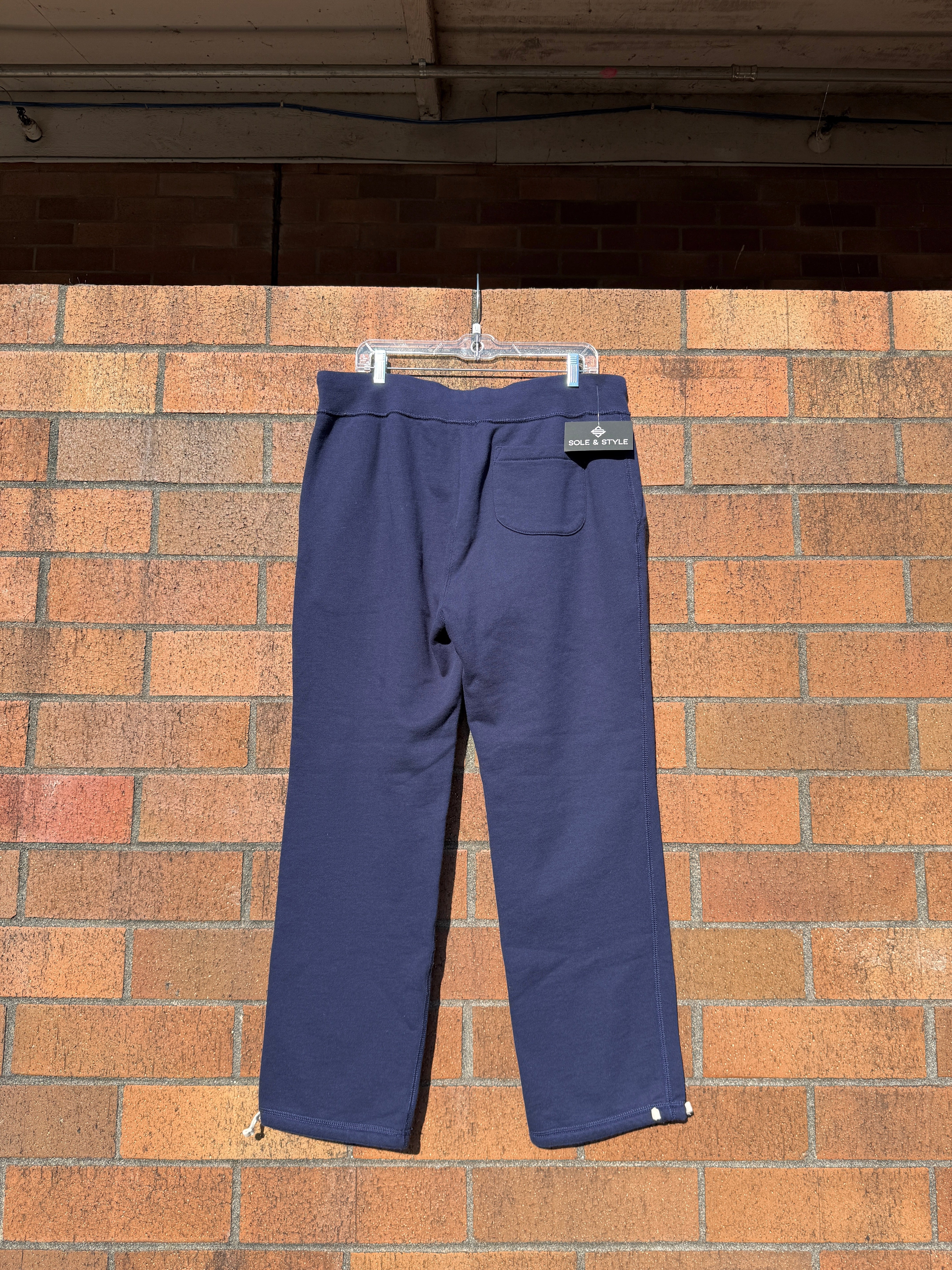2017 Polo Ralph Lauren Navy Blue Wide Leg Sweat Pants Sz L