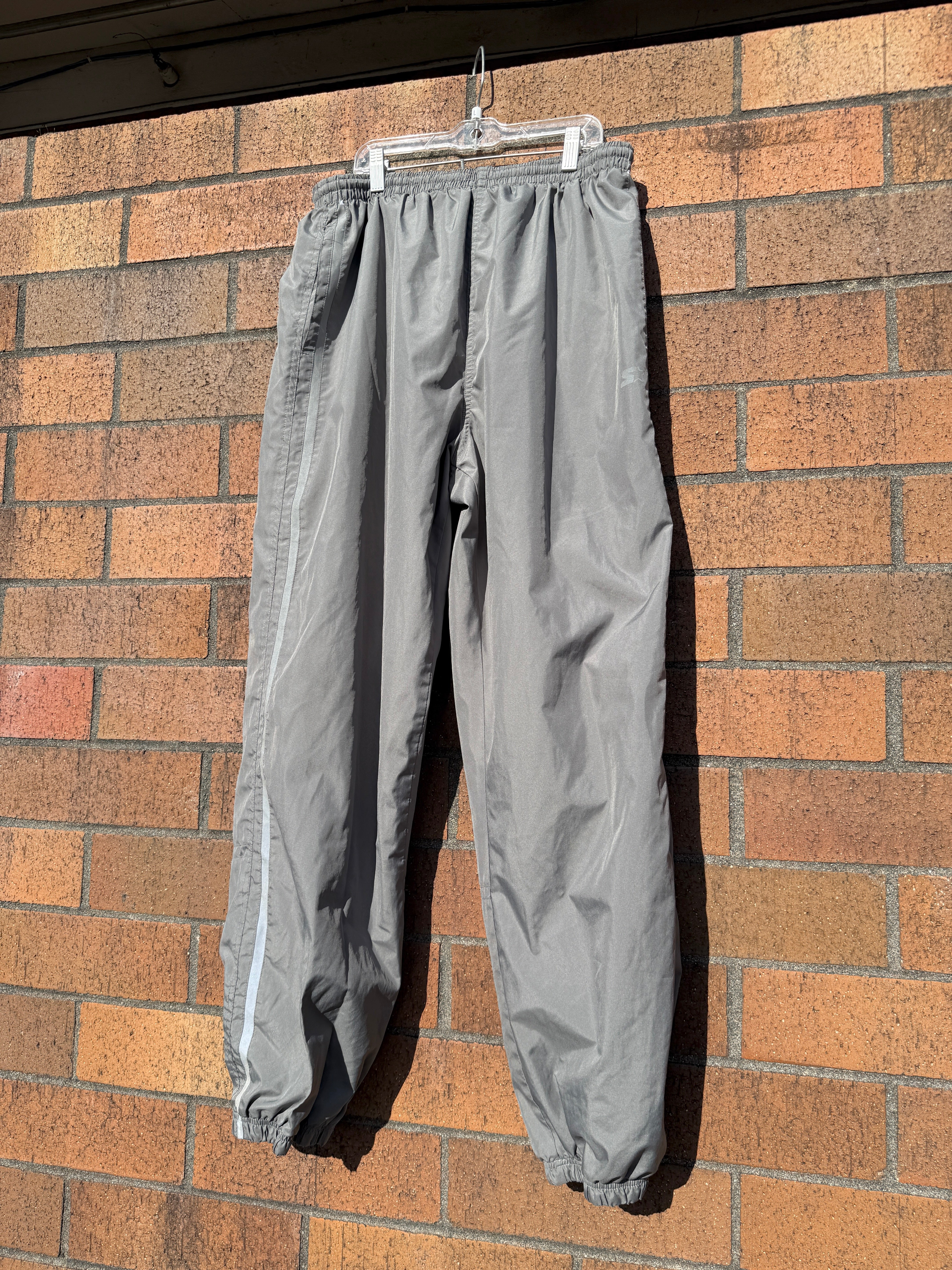 Y2K Starter Dark Grey Track Pants Sz L