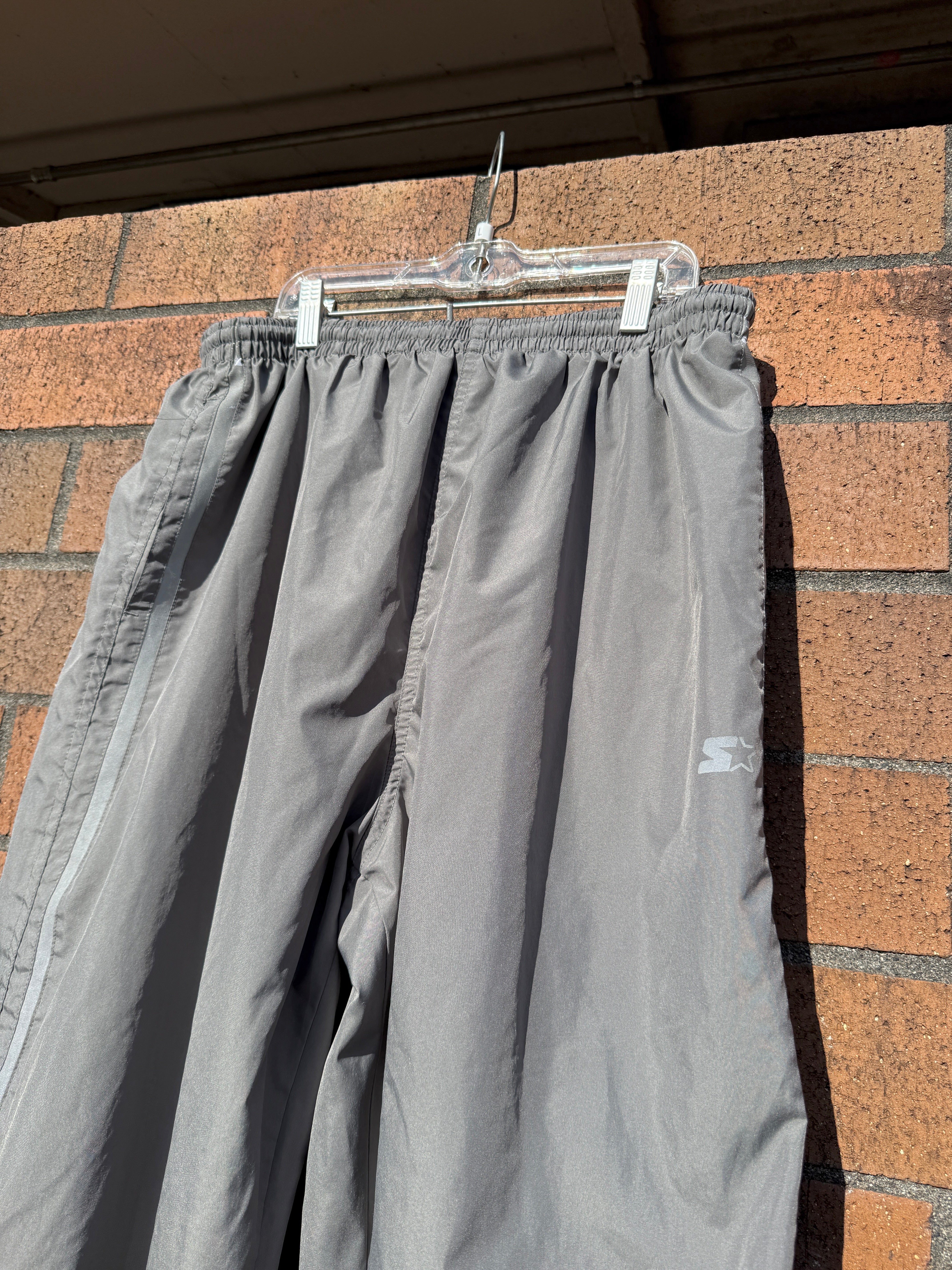 Y2K Starter Dark Grey Track Pants Sz L