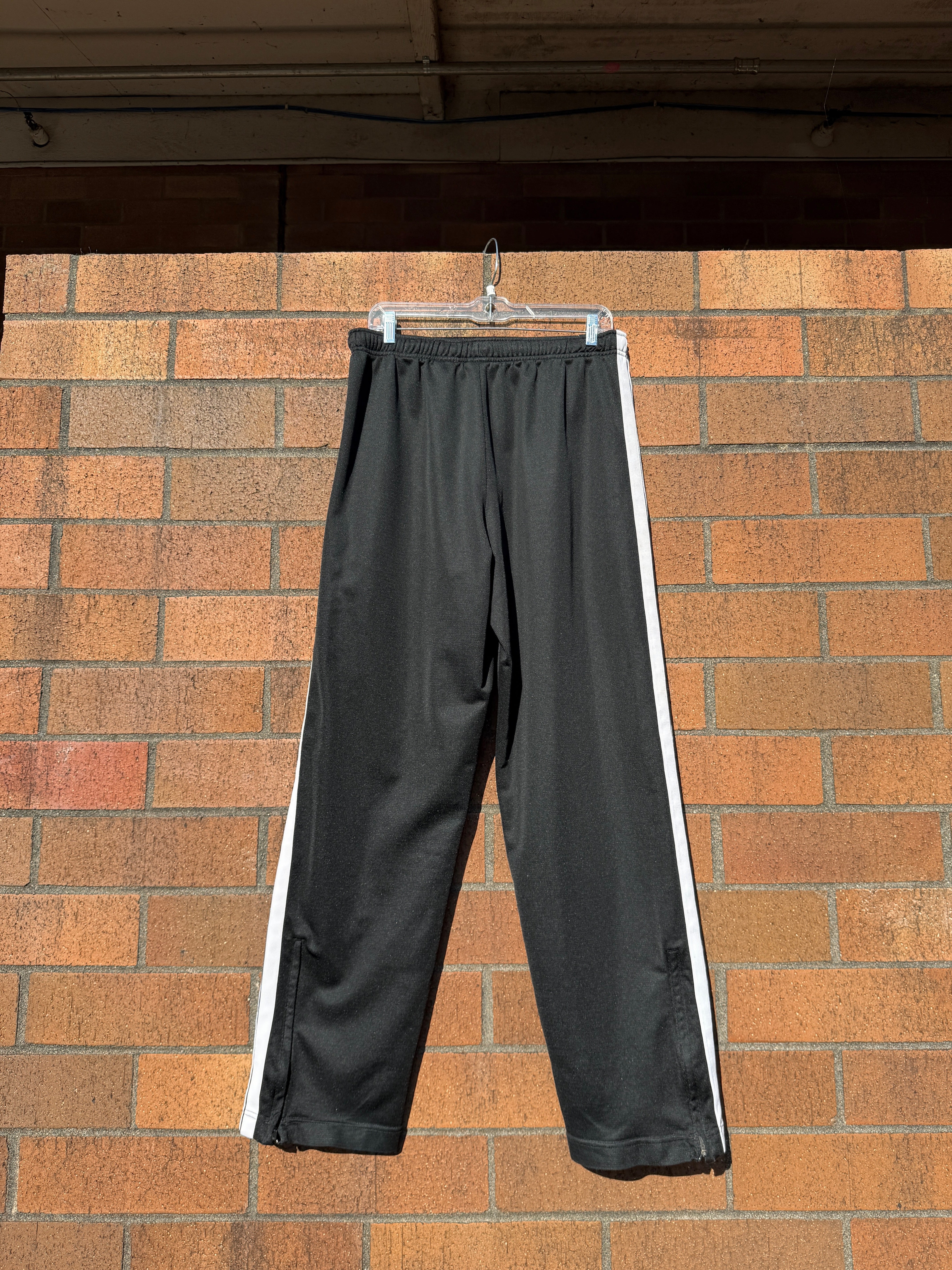 2005 Nike Black / White Side Stripe Track Pants Sz XL