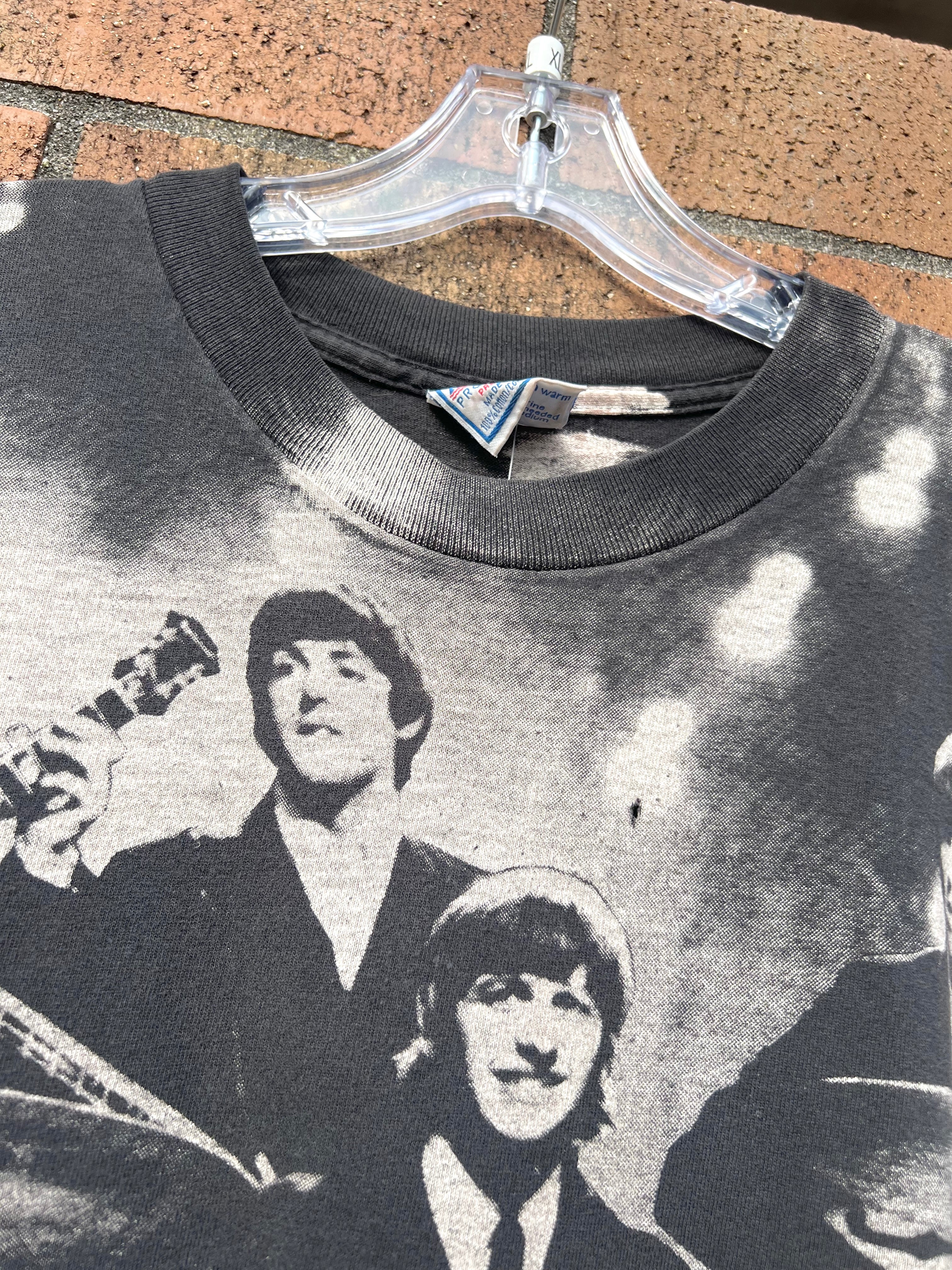 90s The Beatles All Over Print AllSport Tee Sz XL