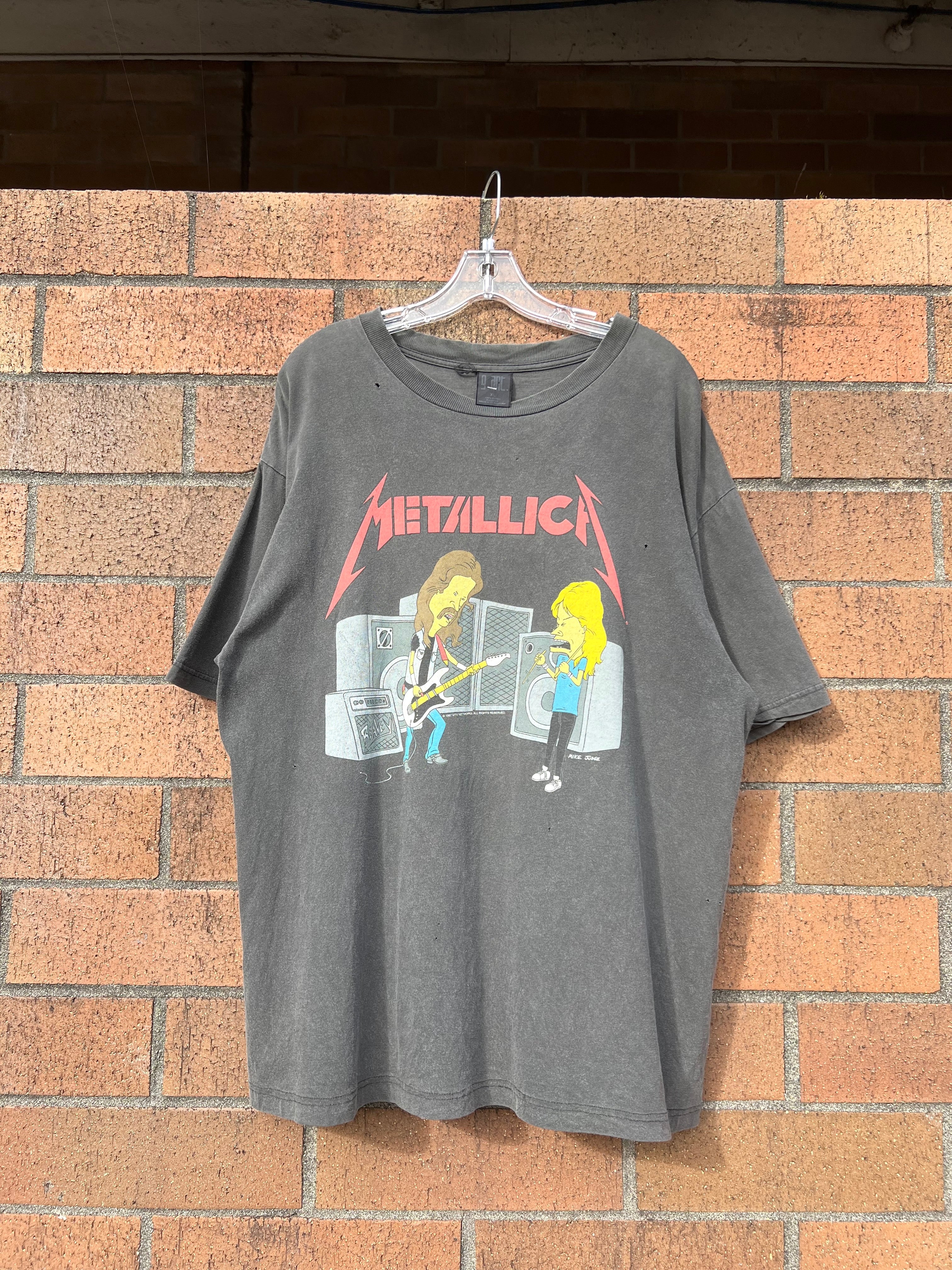 1997 Beavis and Butthead Metallica Tee XL