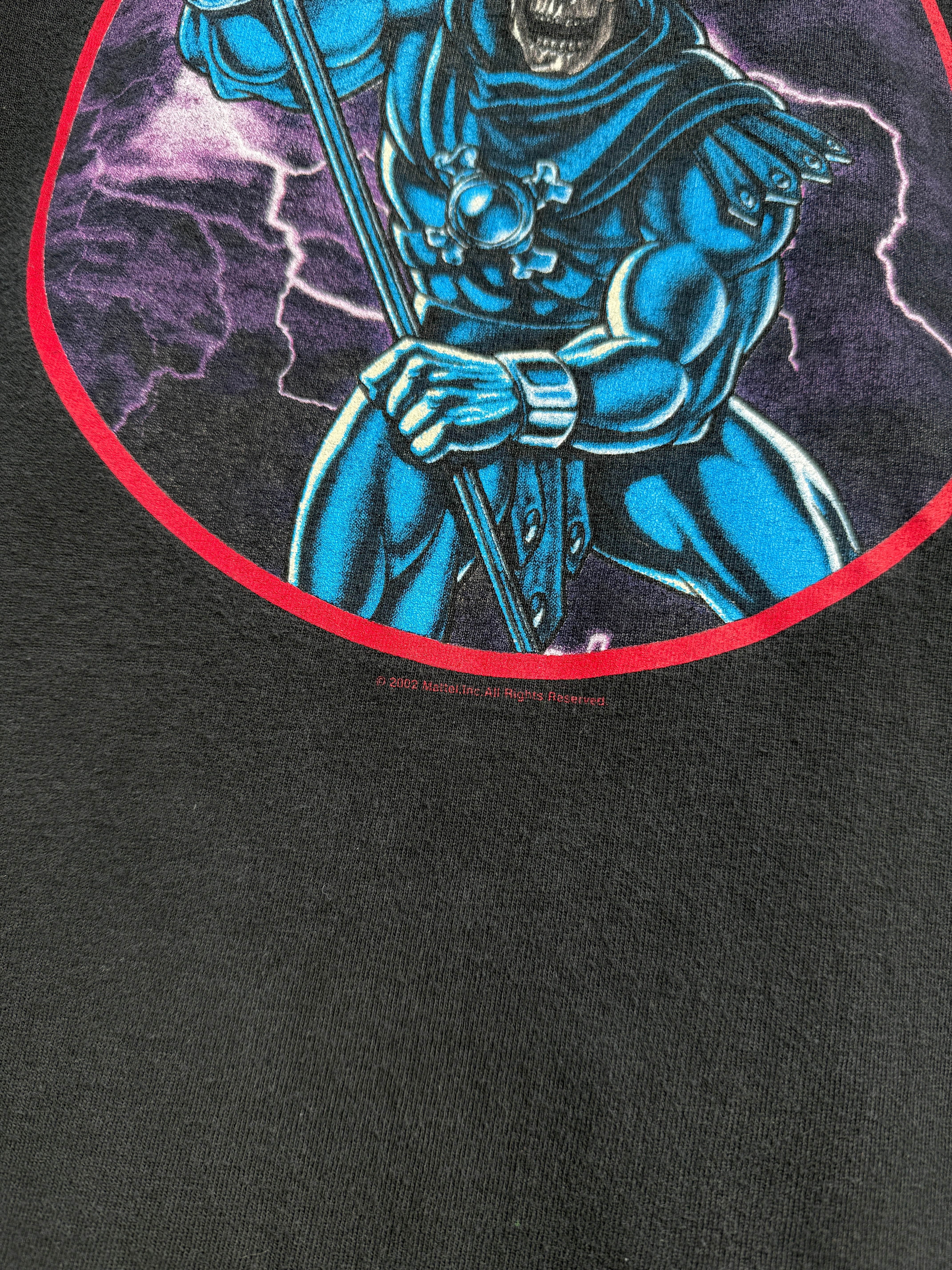 2002 Masters of the Universe Skeletor Raglan Tee Sz L