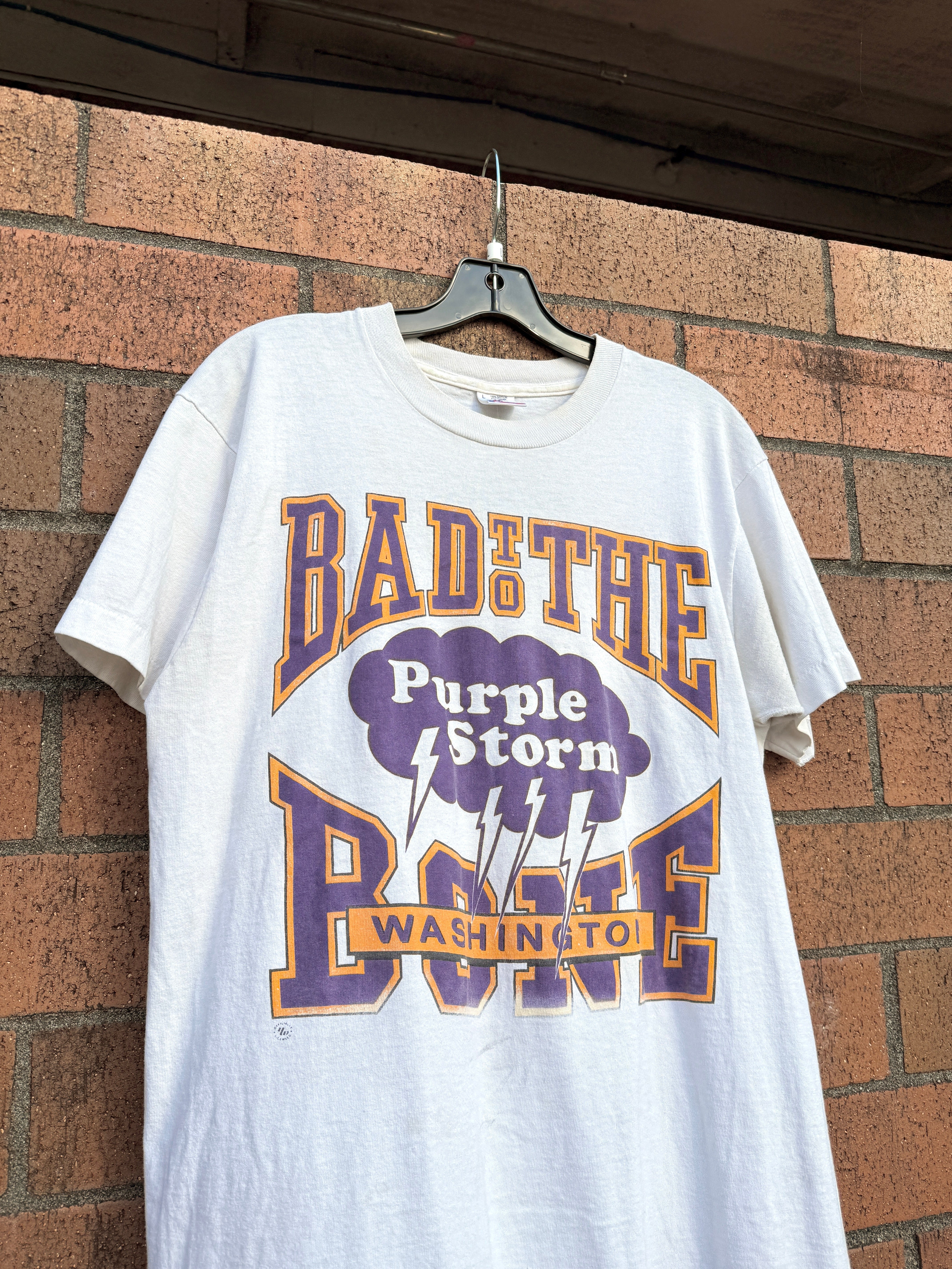 90s Bad to the Bone UW Huskies Tee Size L