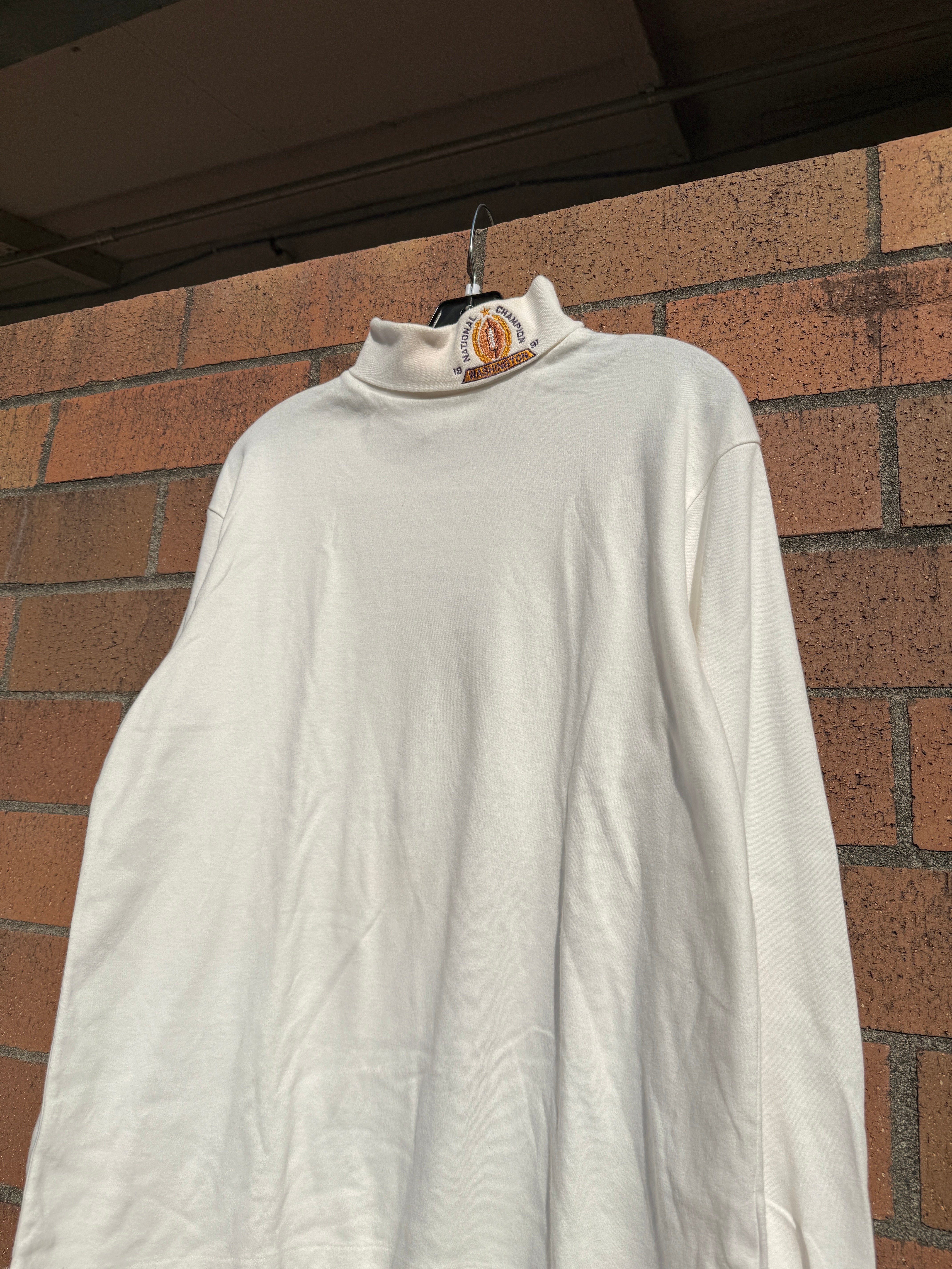 1991 UW Huskies National Champs Turtleneck Top Sz L
