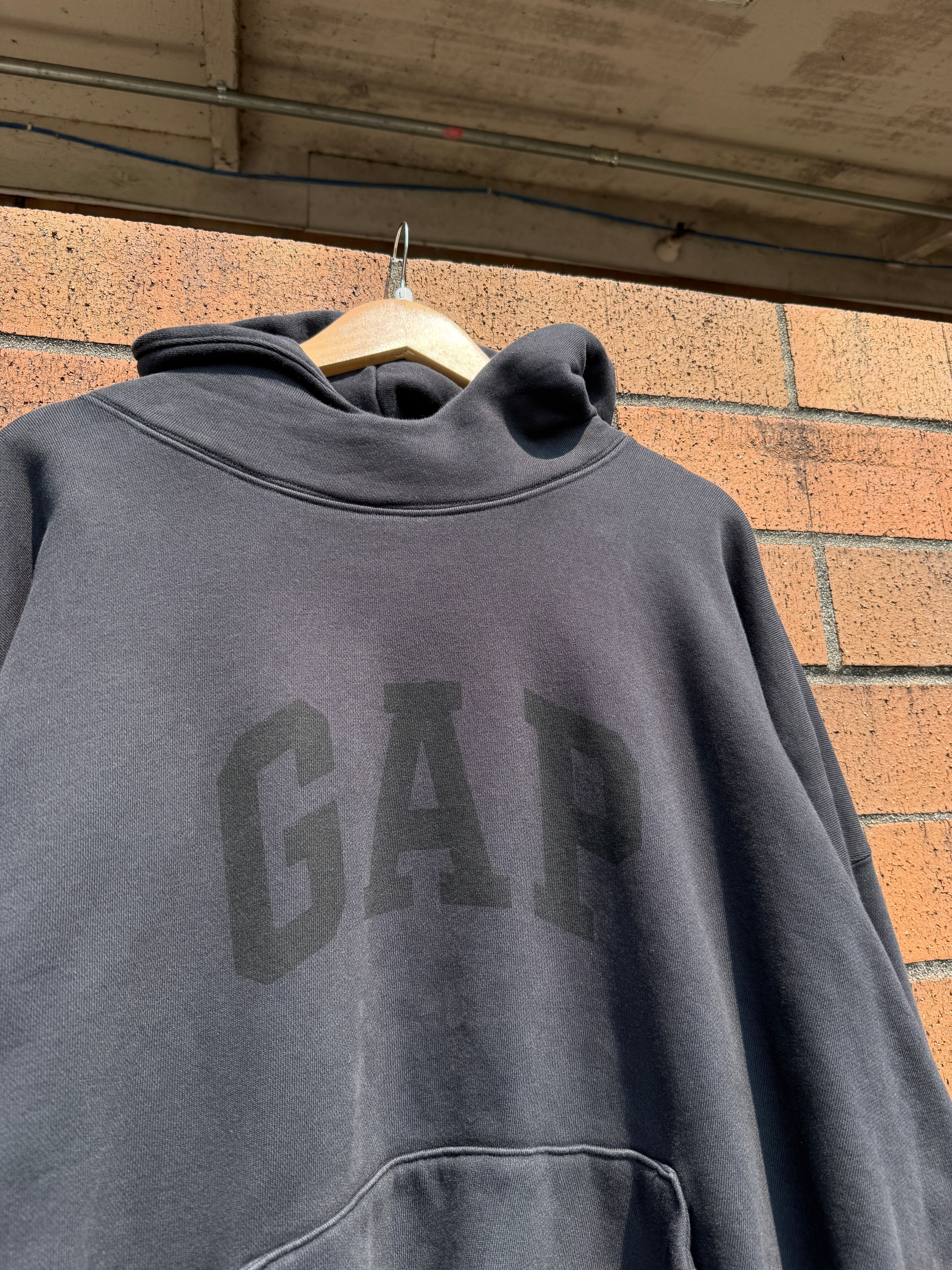 Yeezy Gap Engineered by Balenciaga Dove Hoodie Washed Black Size L USED