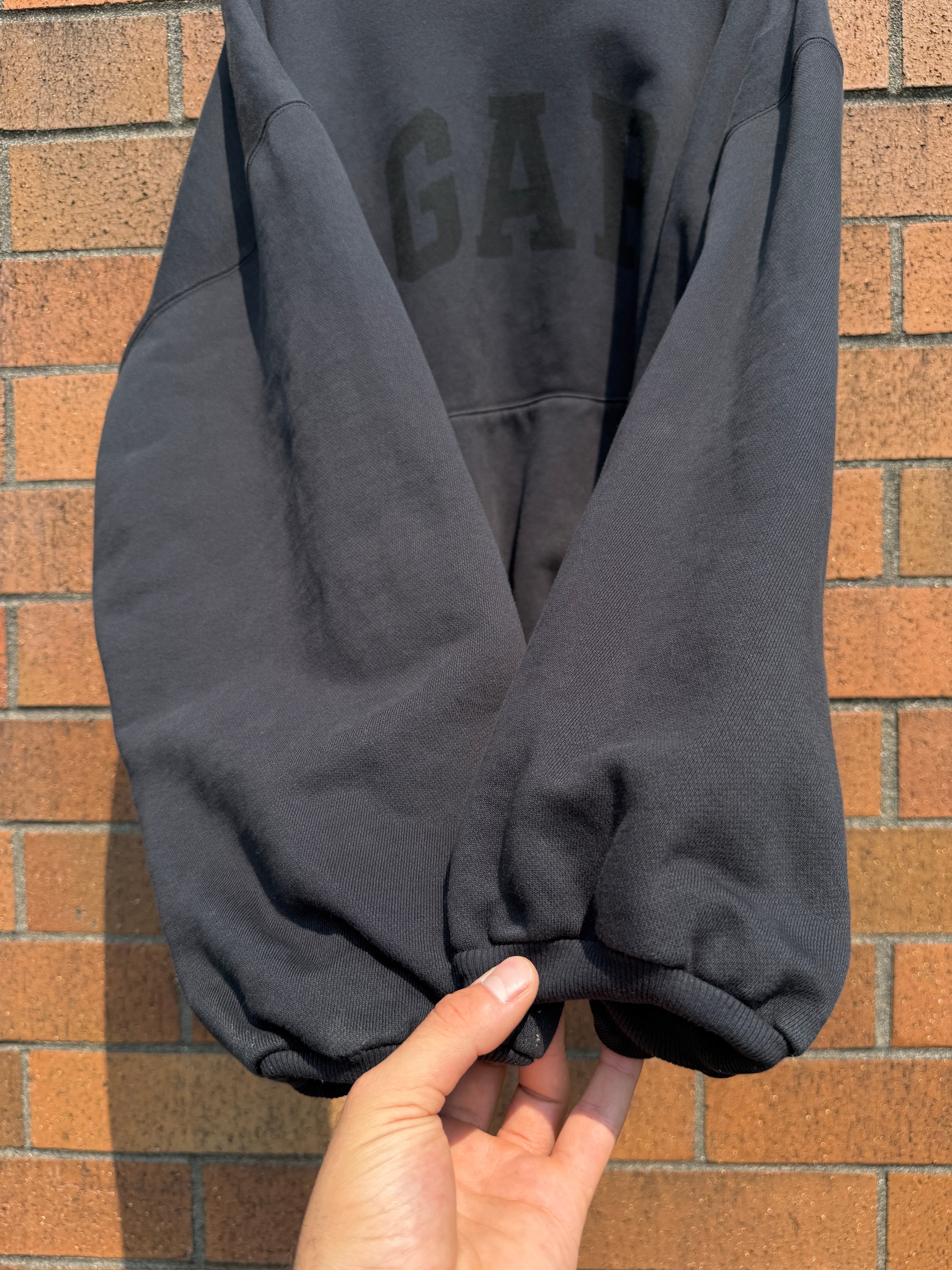 Yeezy Gap Engineered by Balenciaga Dove Hoodie Washed Black Size L USED
