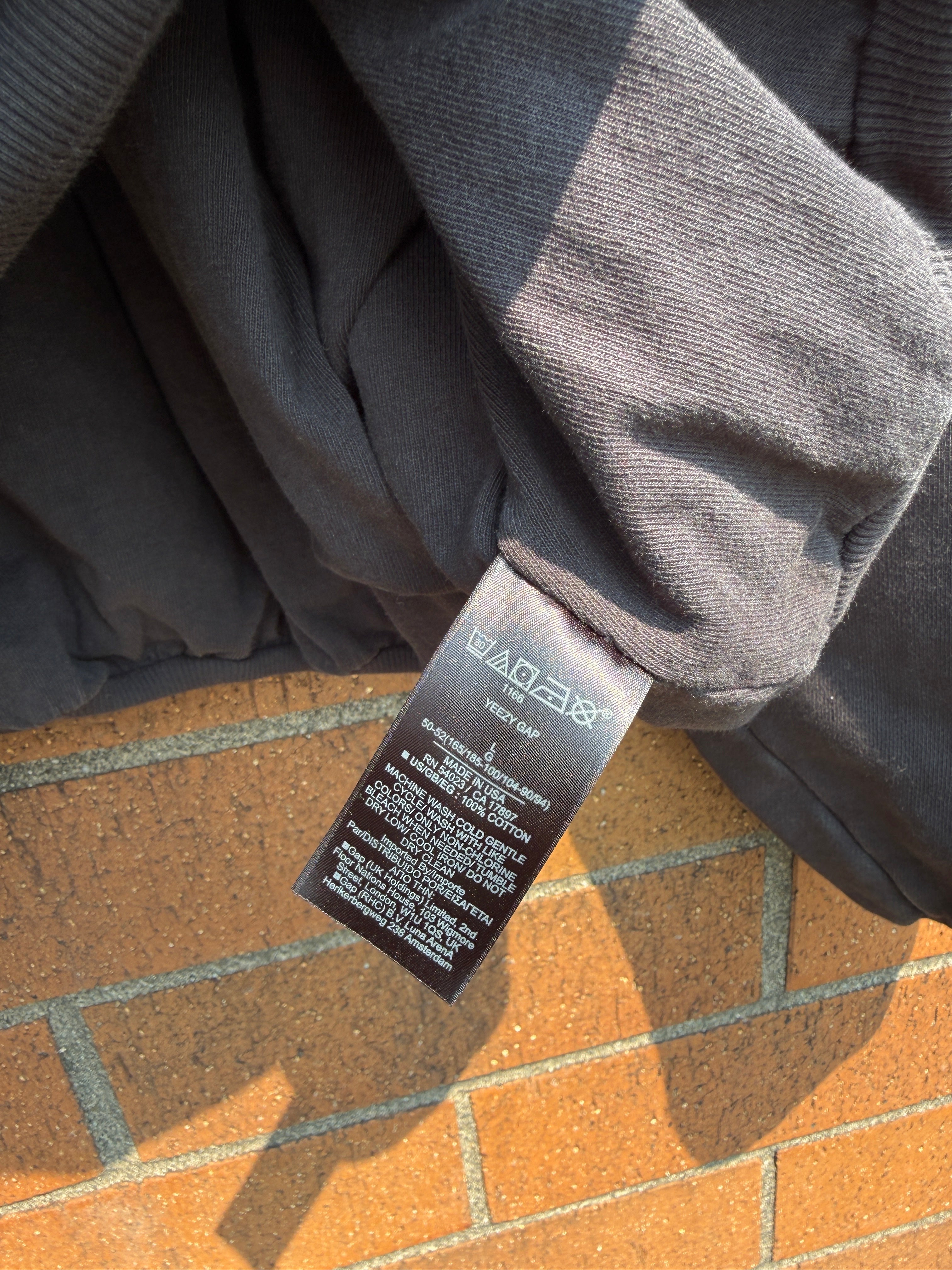 Yeezy Gap Engineered by Balenciaga Dove Hoodie Washed Black Size L USED
