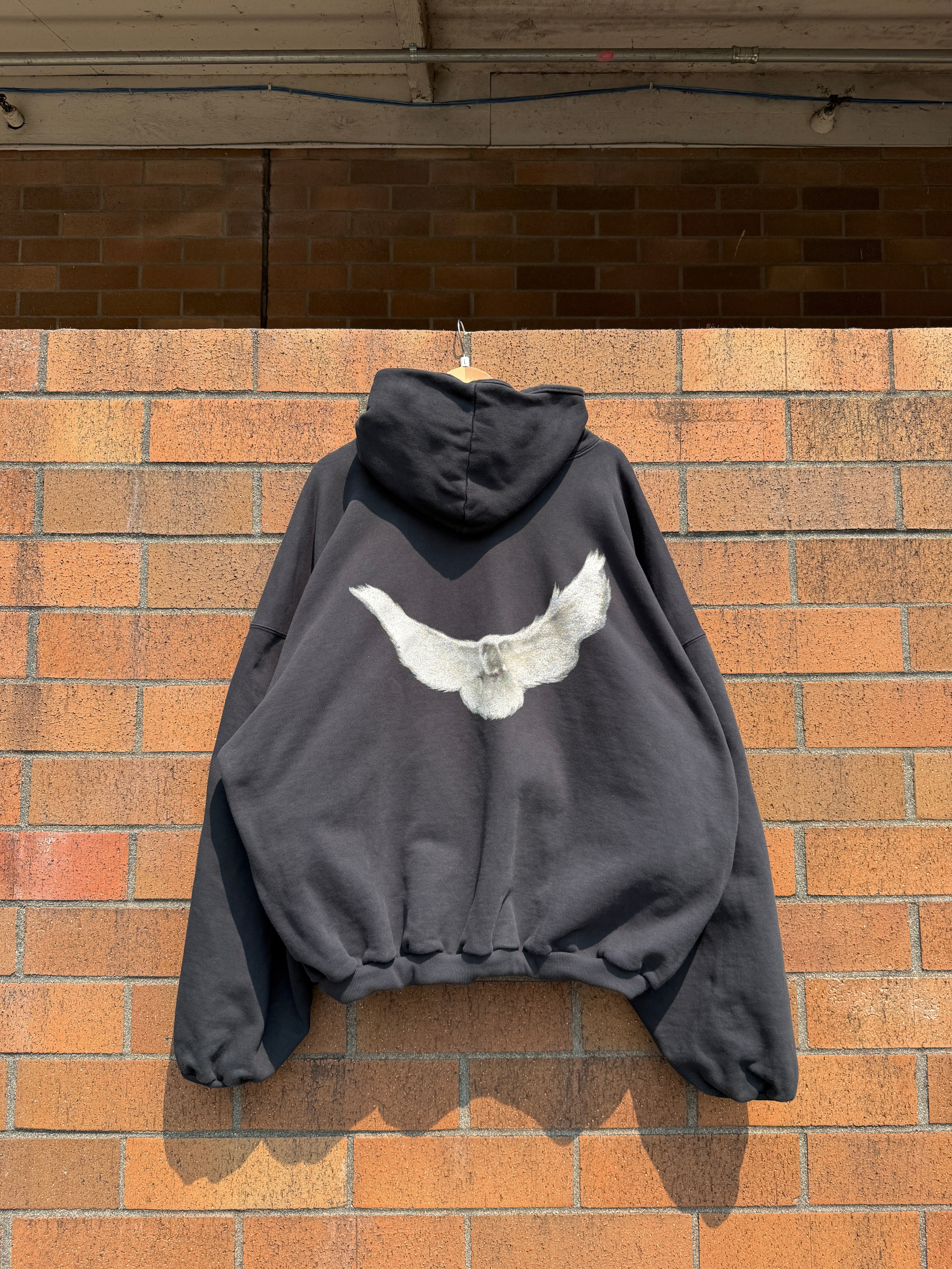 Yeezy Gap Engineered by Balenciaga Dove Hoodie Washed Black Size L USED