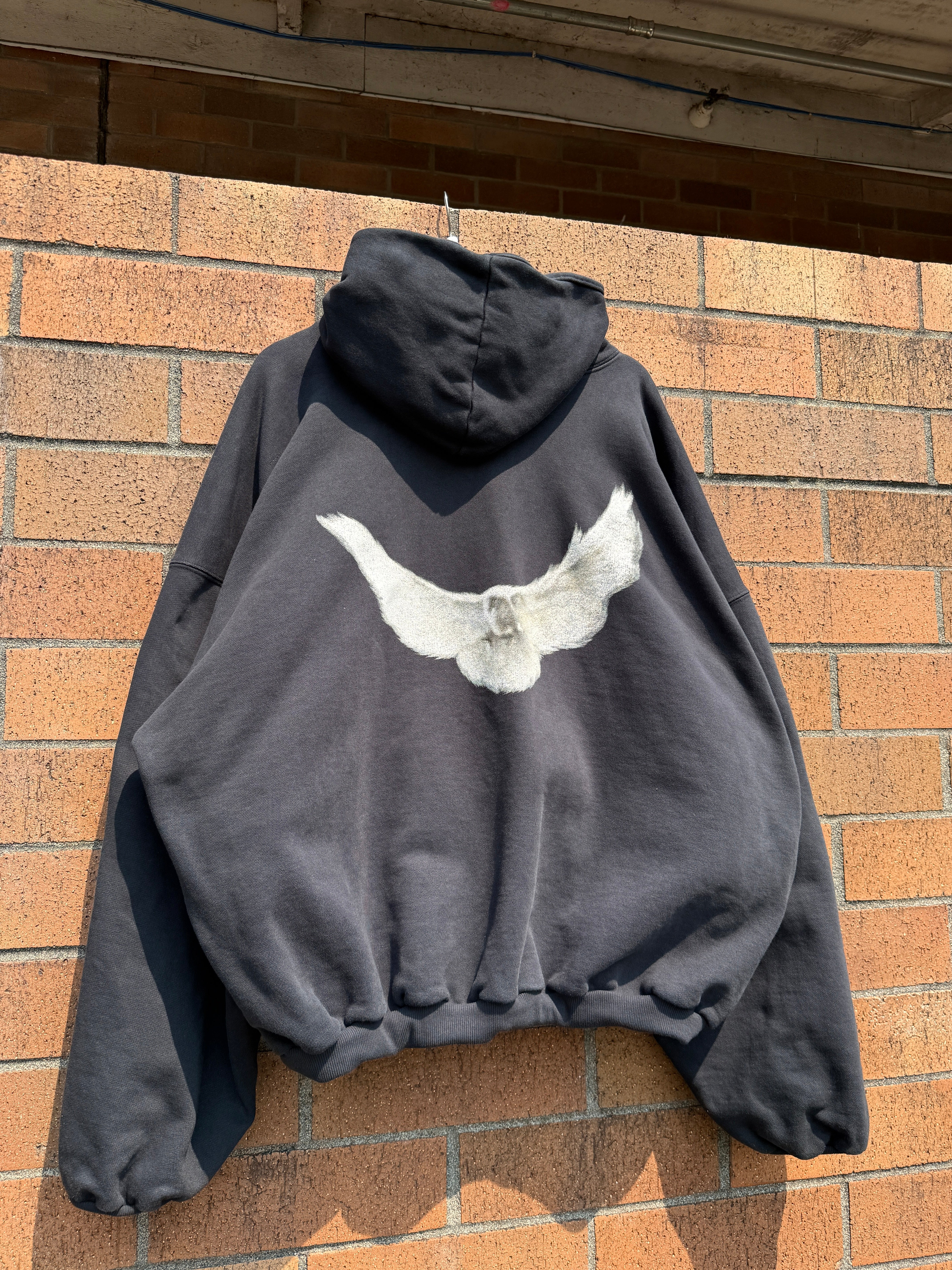 Yeezy Gap Engineered by Balenciaga Dove Hoodie Washed Black Size L USED