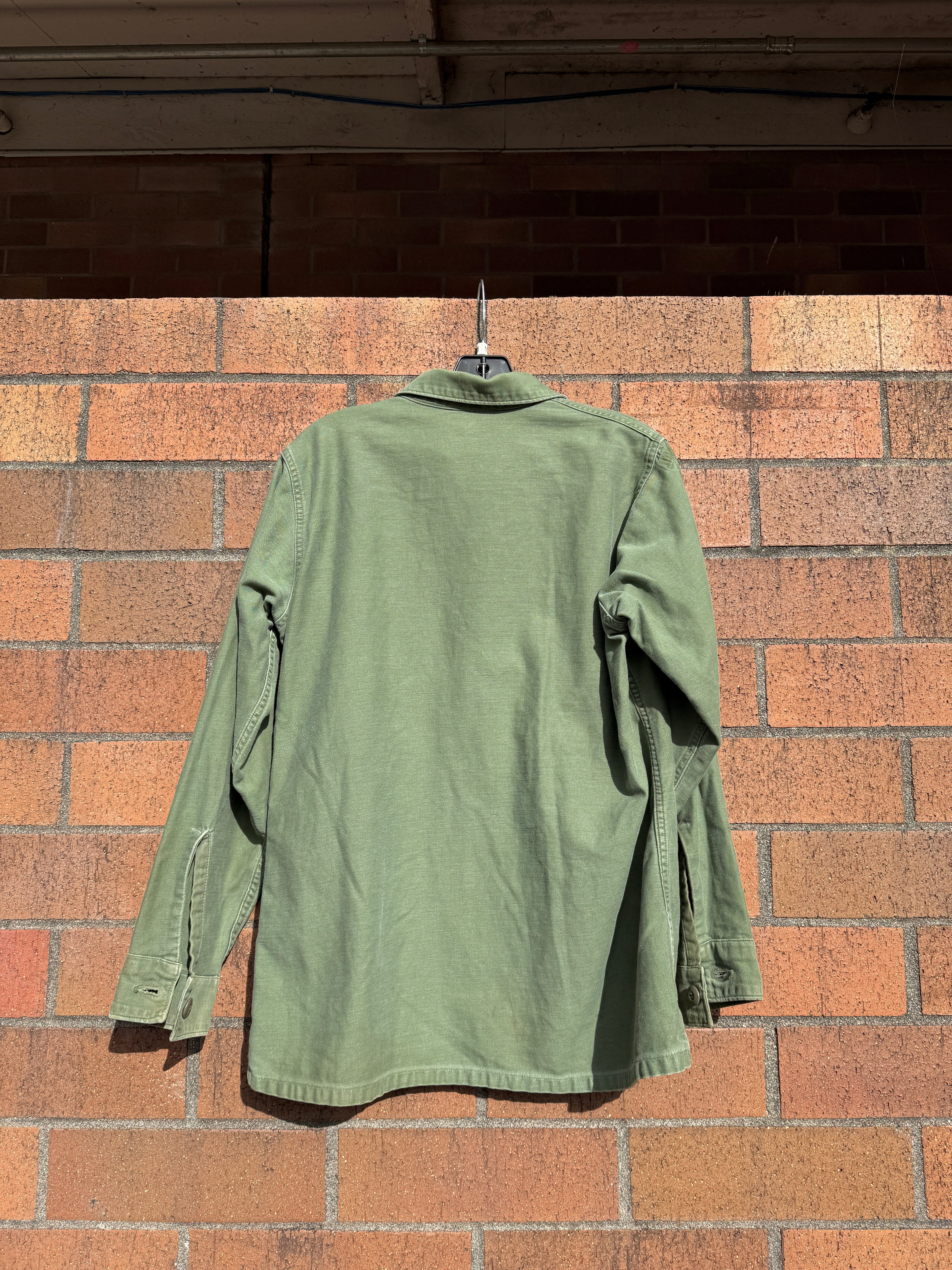 90s USA Military BDU Cotton Sateen Shirt Sz M