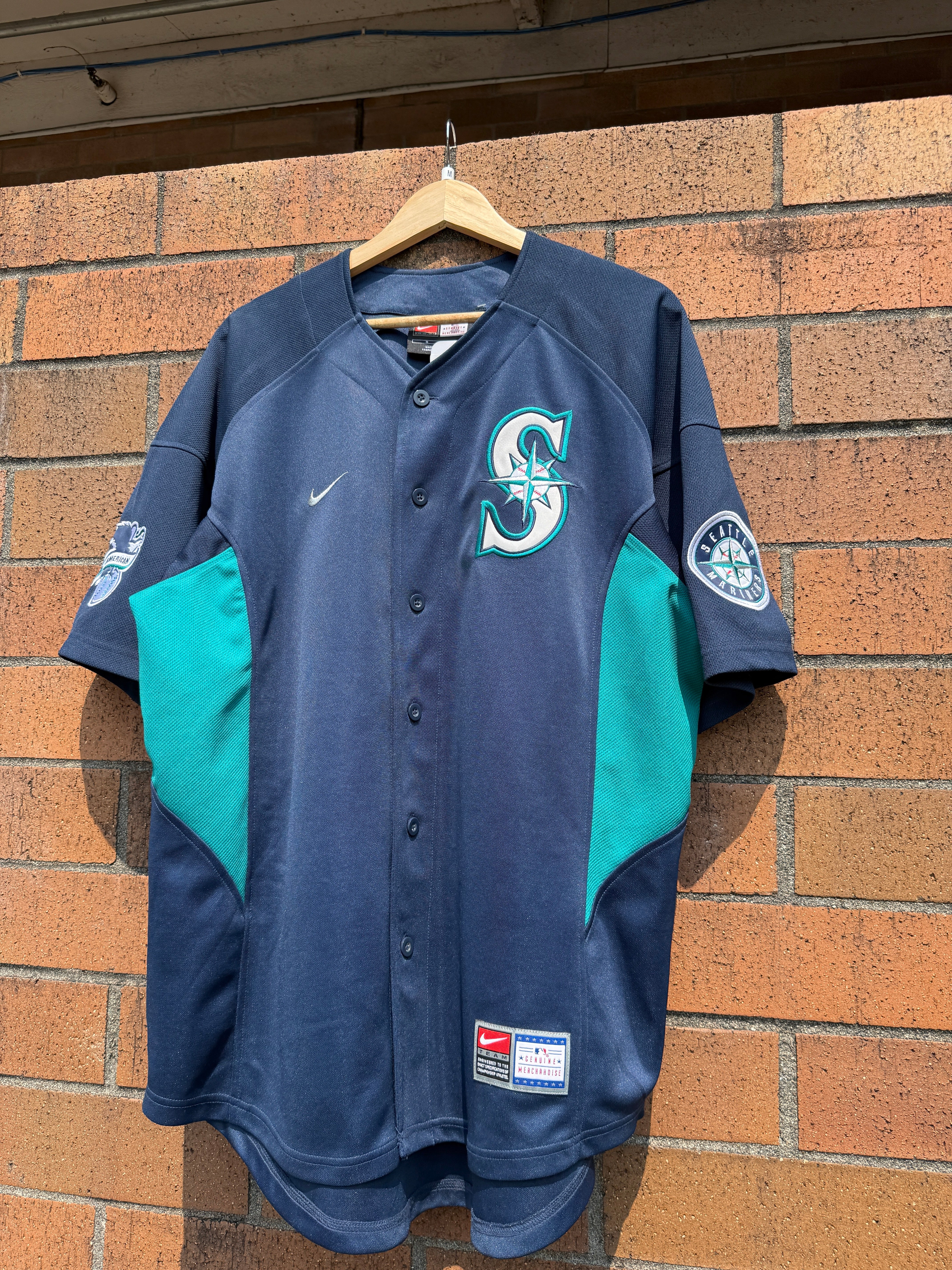 Y2K Nike Seattle Mariners Baseball Jersey Size M