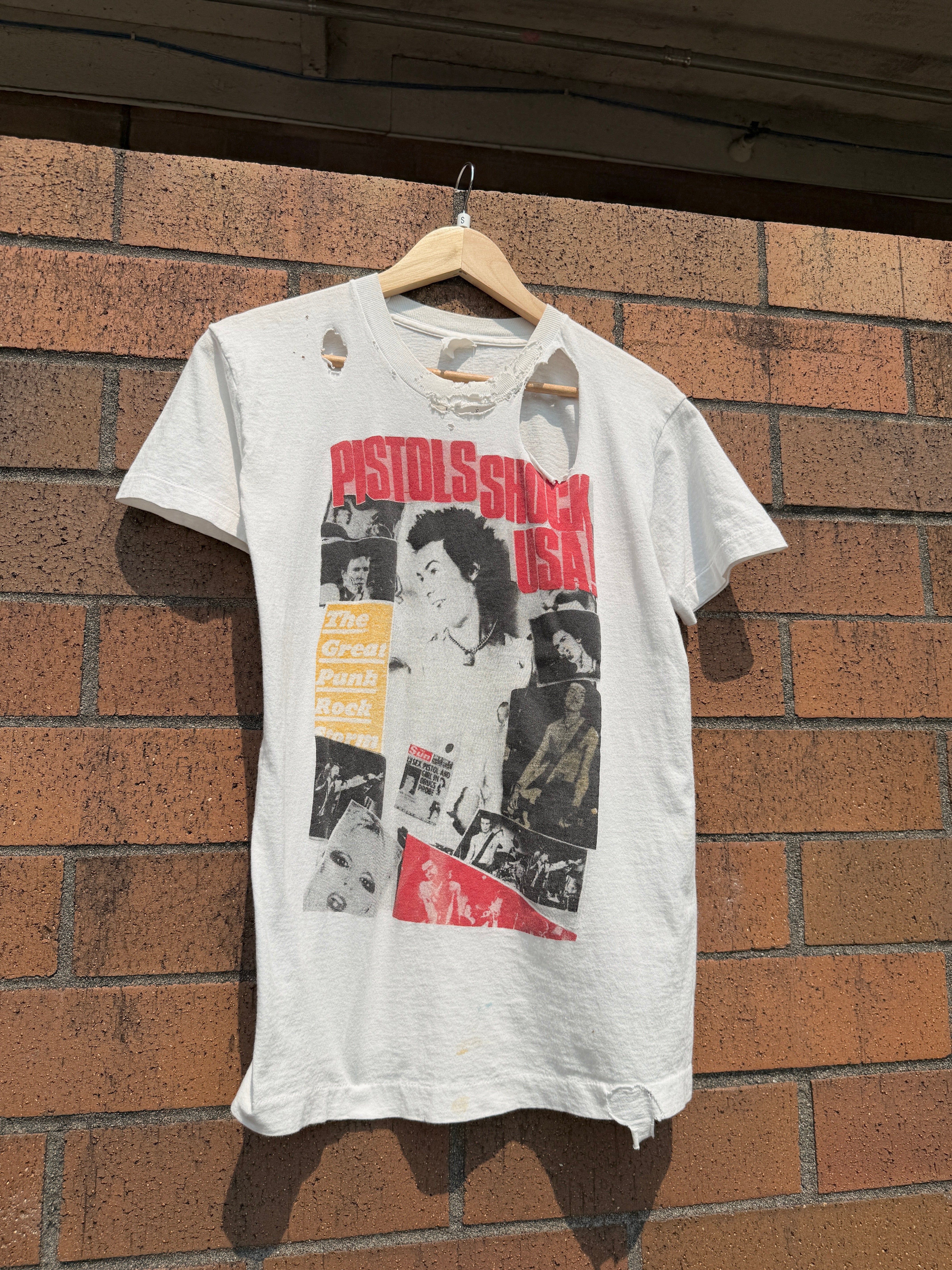 80s Sex Pistols Shock USA Tee Size Small