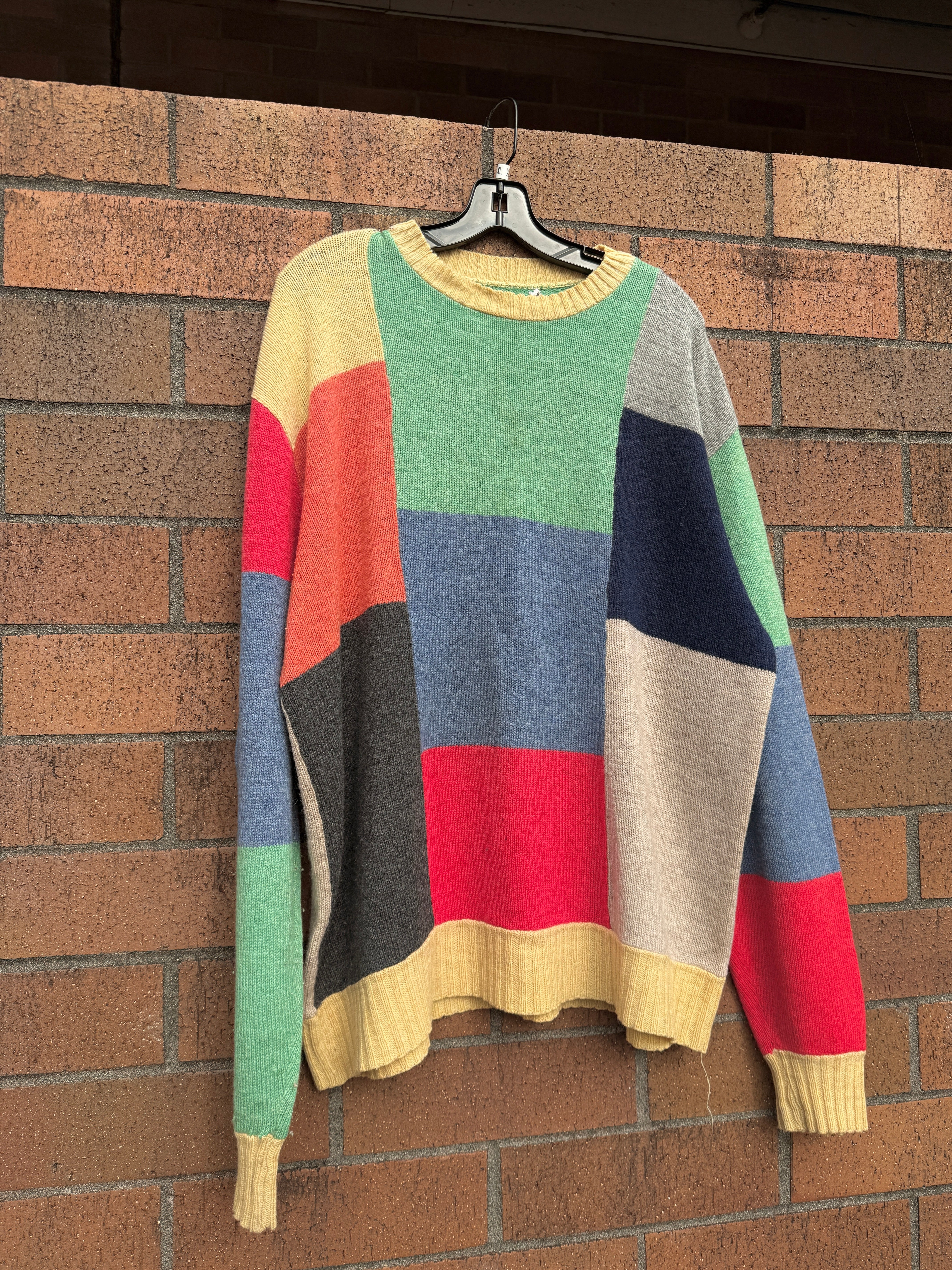 90s Tuxan Colorblock Sweater Sz XL