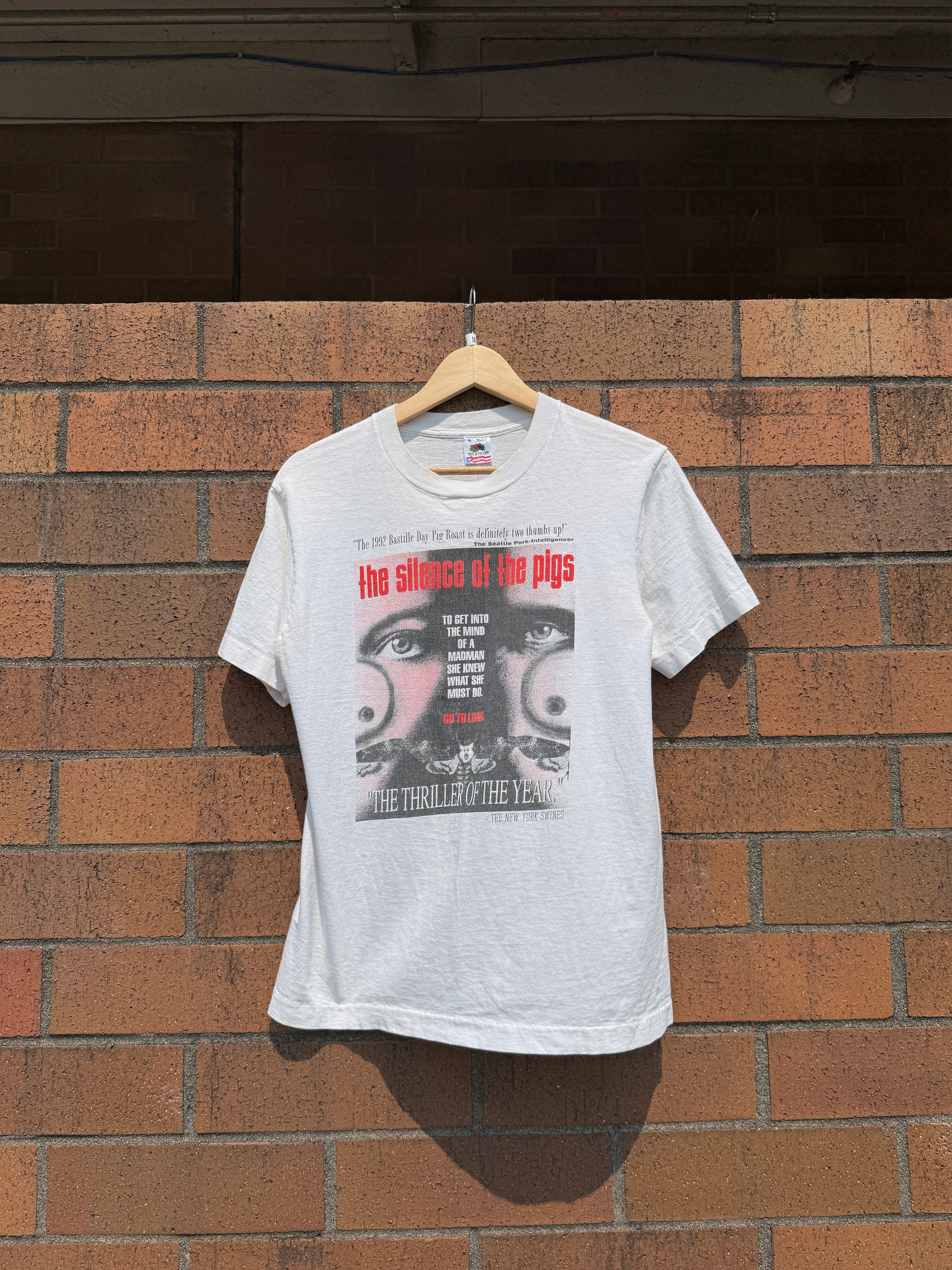 90s Silence of the Pigs Movie Parody Tee Size M