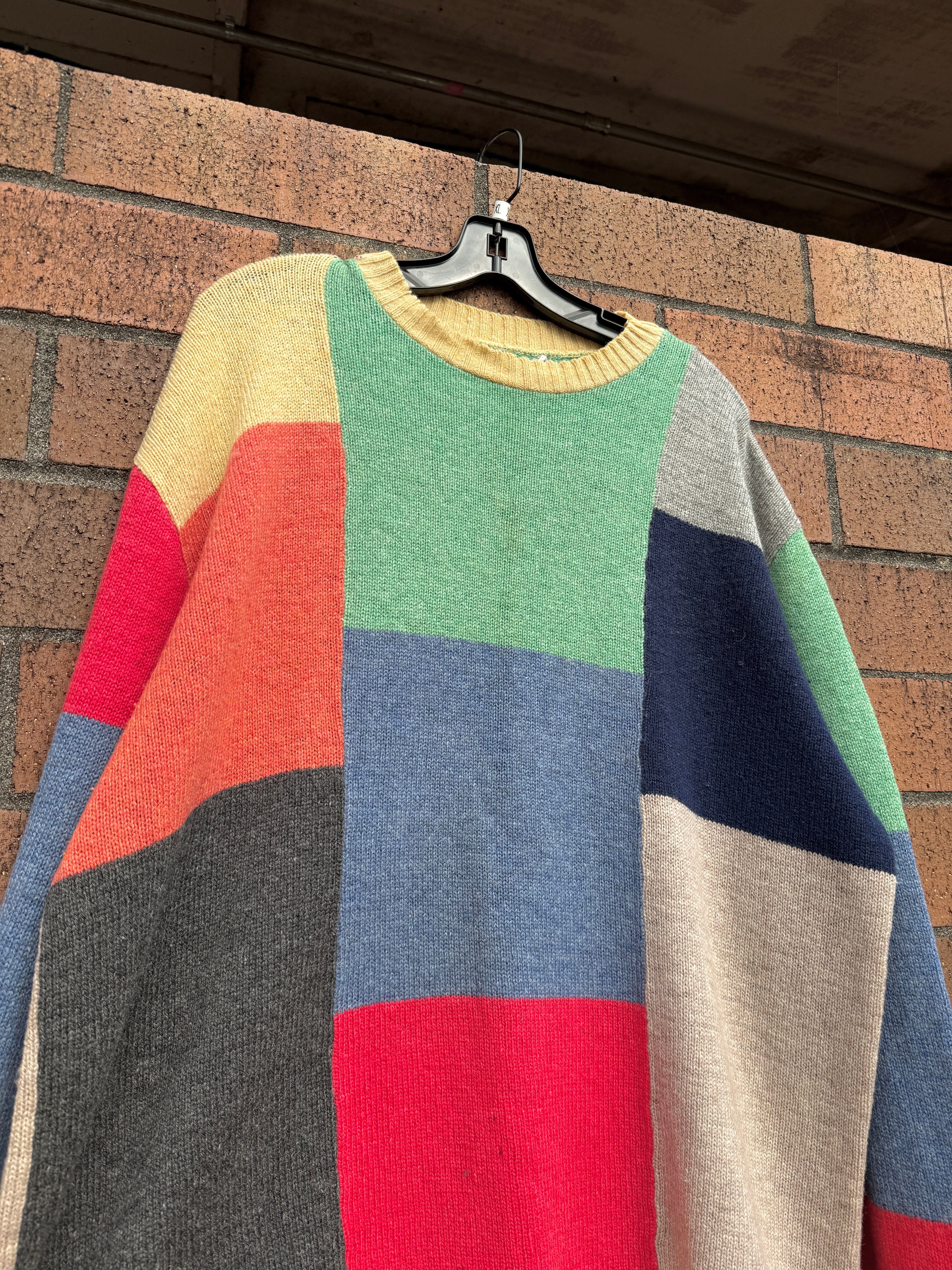 90s Tuxan Colorblock Sweater Sz XL