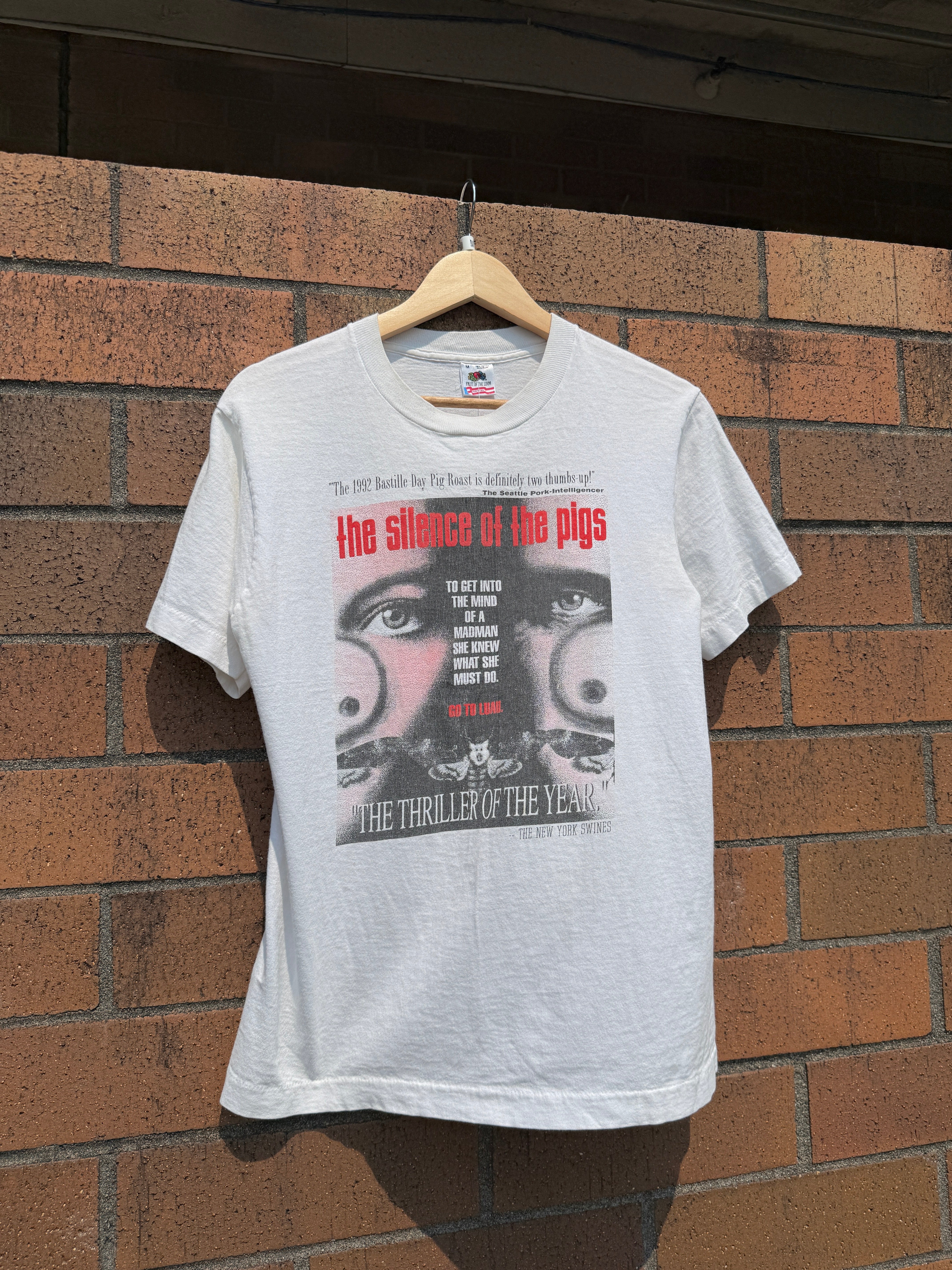 90s Silence of the Pigs Movie Parody Tee Size M