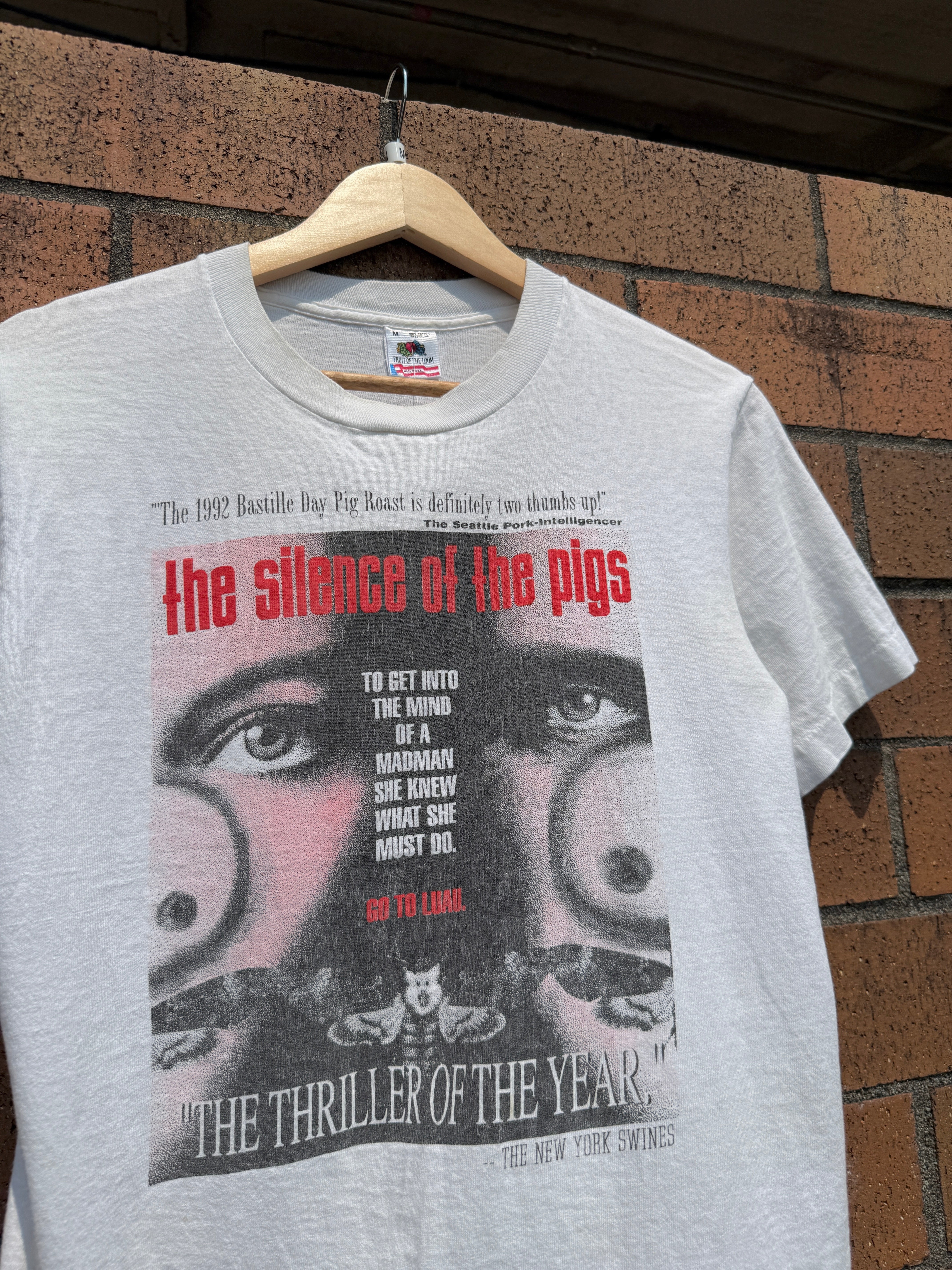 90s Silence of the Pigs Movie Parody Tee Size M