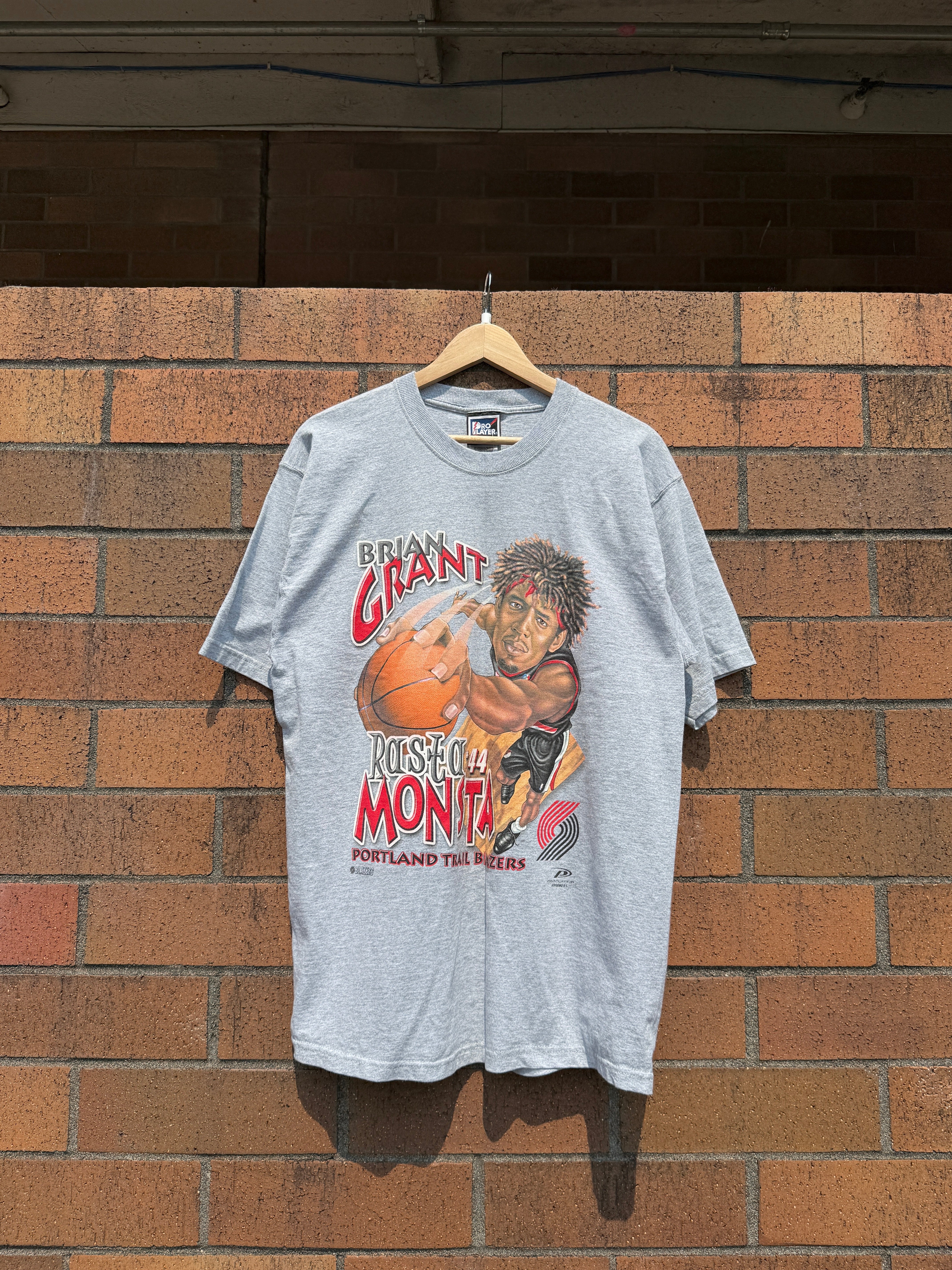 90s Brian Grant Rasta Monsta Pro Player Tee Size L