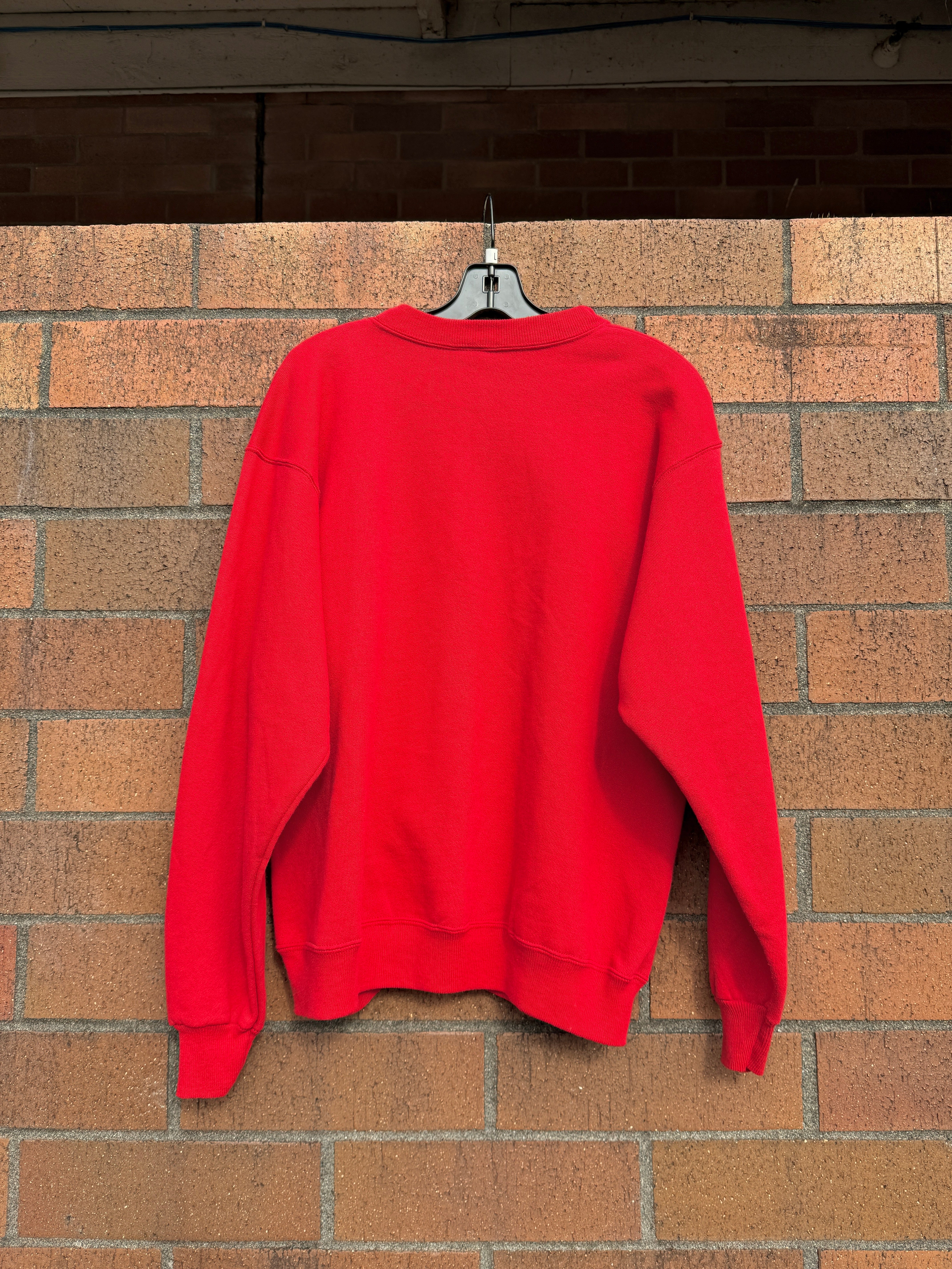90s Kansas City Chiefs Red Hanes Crewneck Sz L