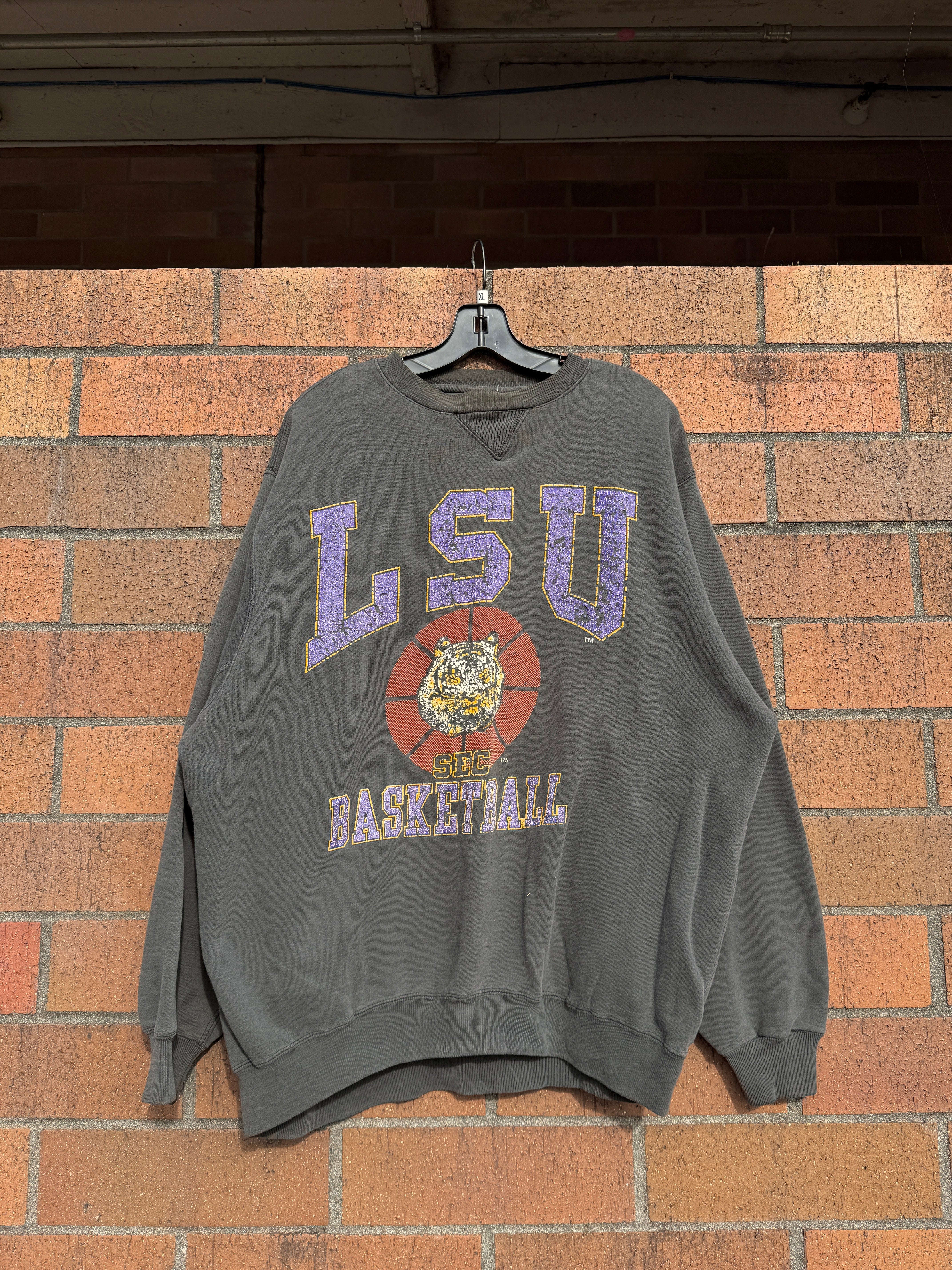 90s LSU Basketball Galt Sand Crewneck Sz XL