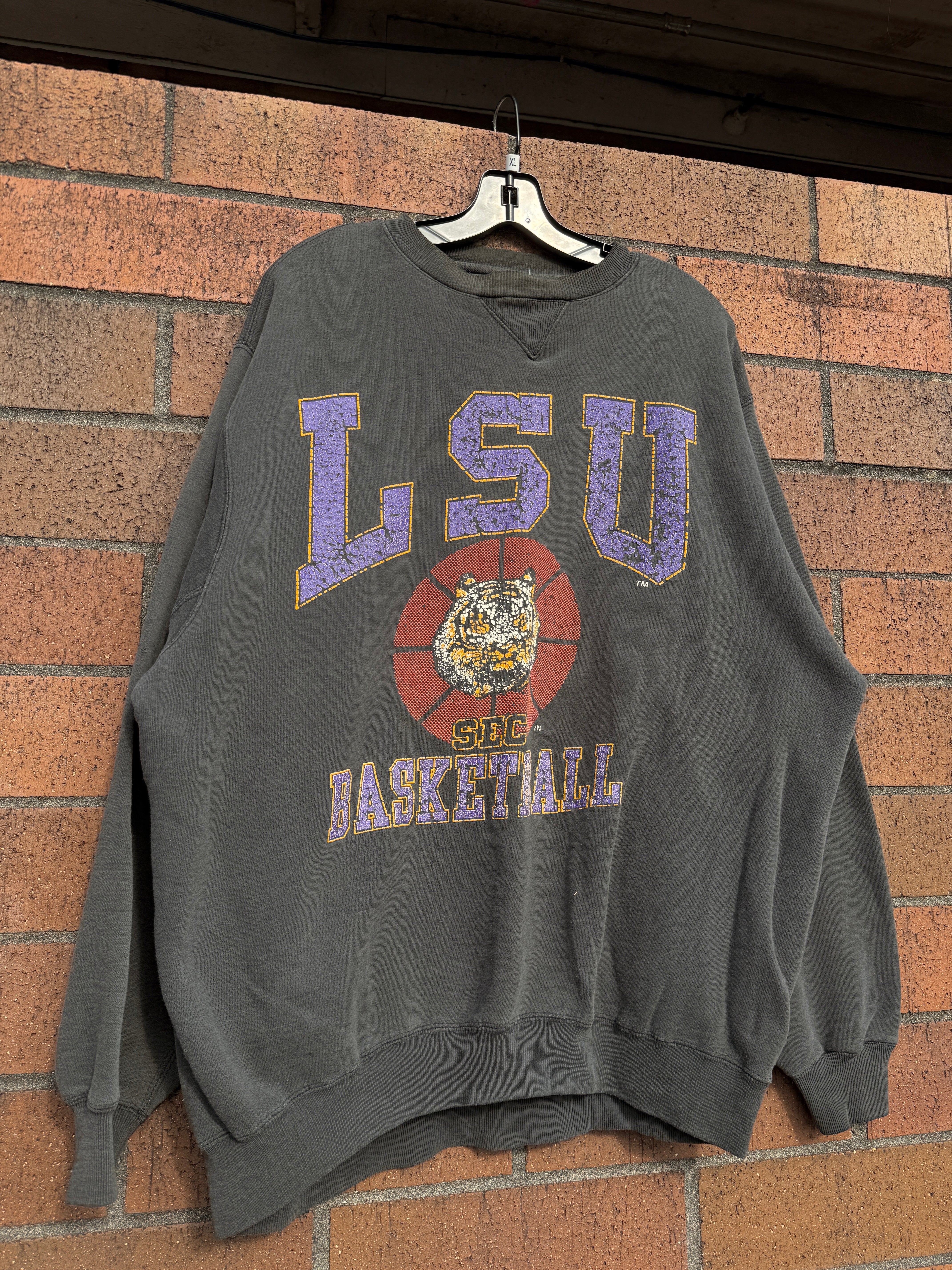 90s LSU Basketball Galt Sand Crewneck Sz XL