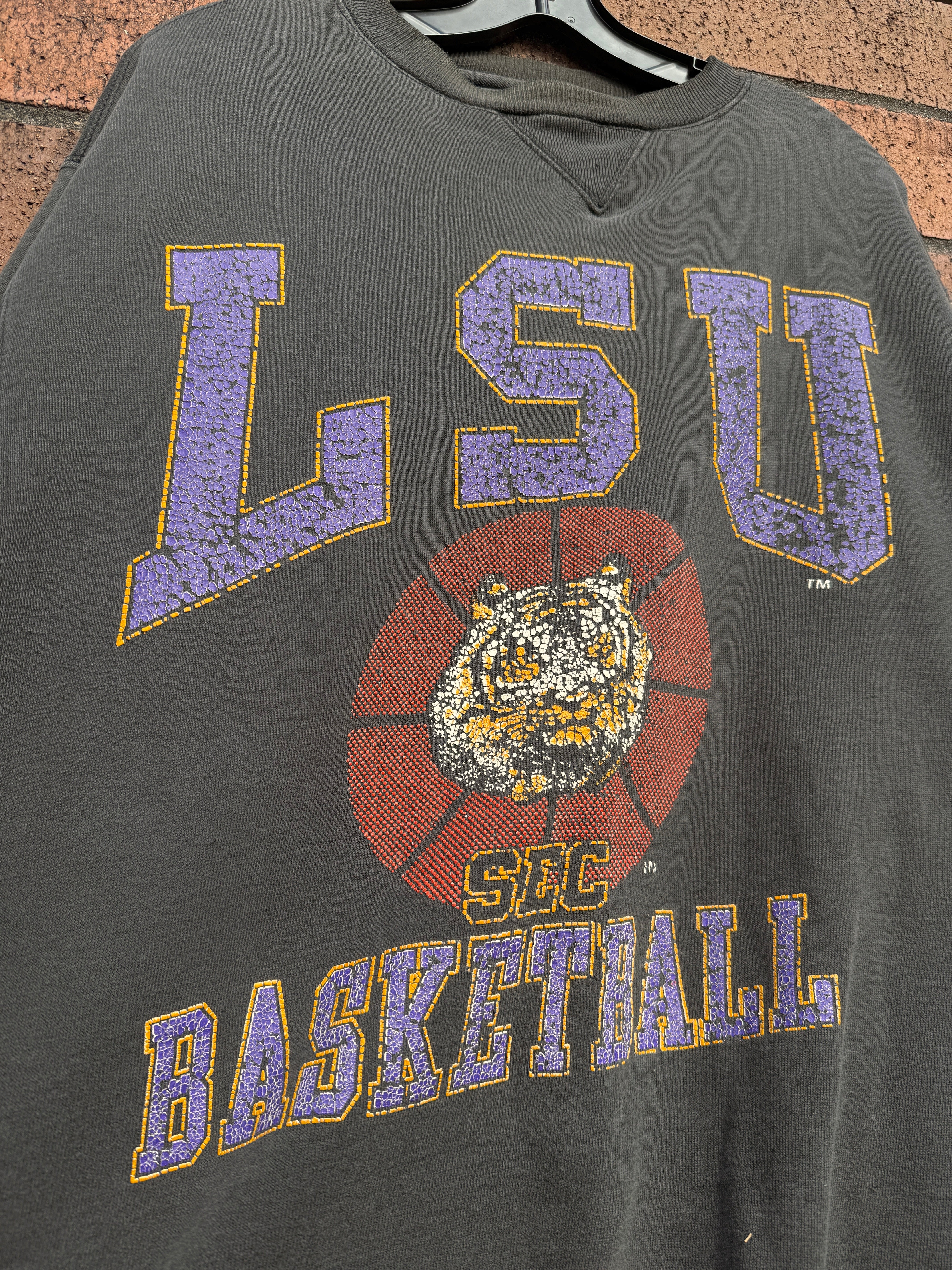 90s LSU Basketball Galt Sand Crewneck Sz XL