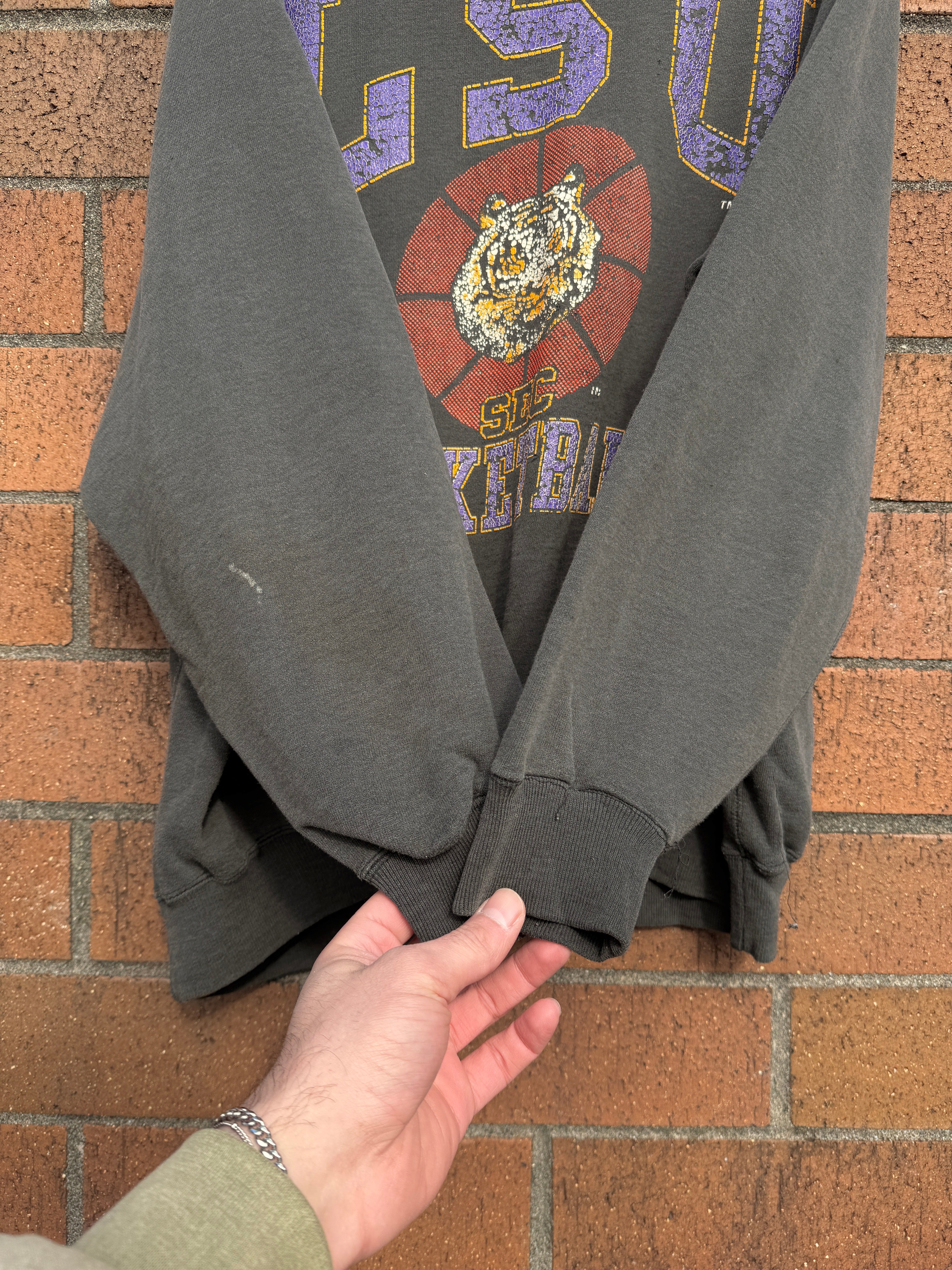 90s LSU Basketball Galt Sand Crewneck Sz XL