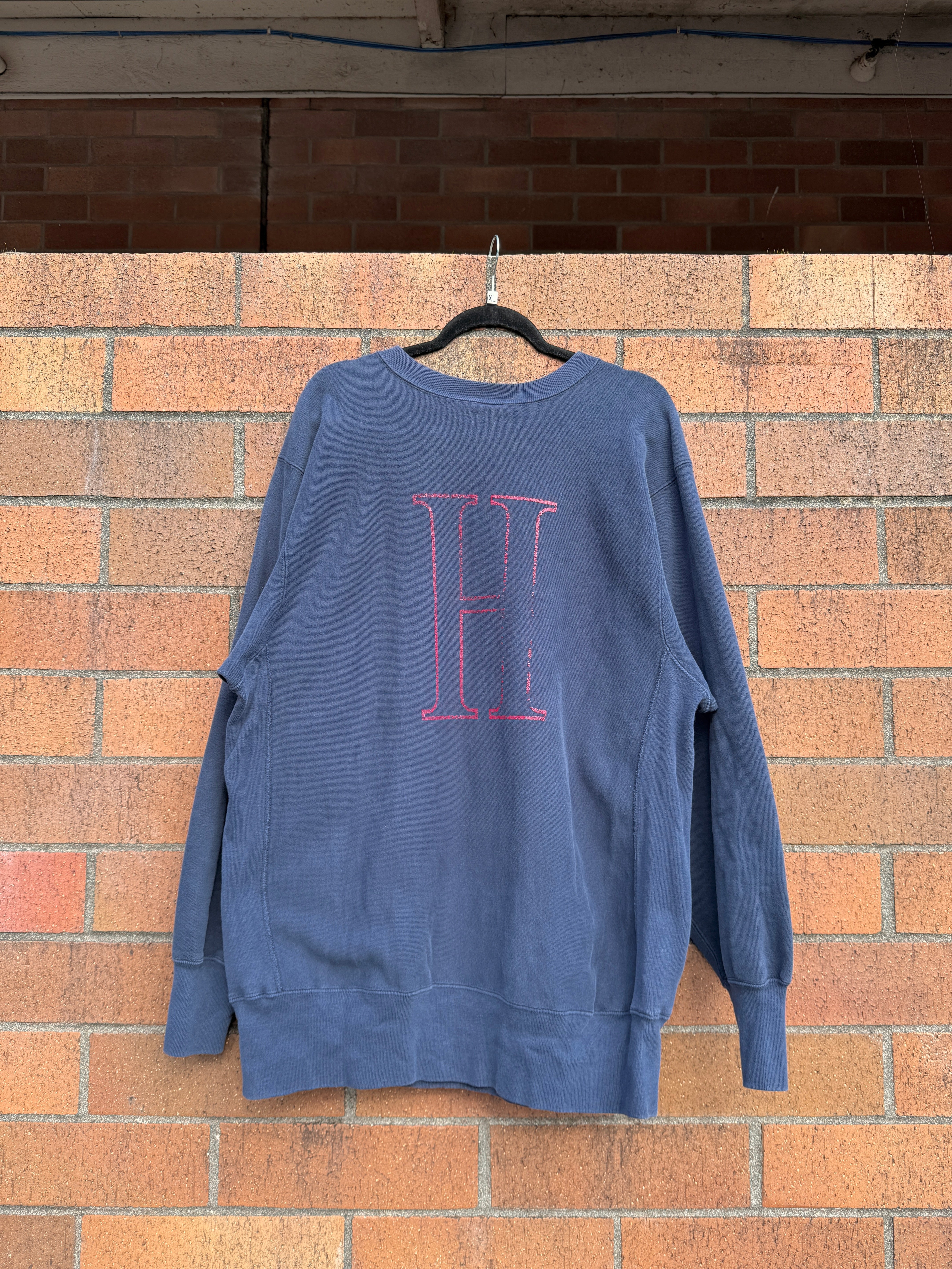90s Harvard Navy Champion Reverse Weave Crewneck Sz XXL