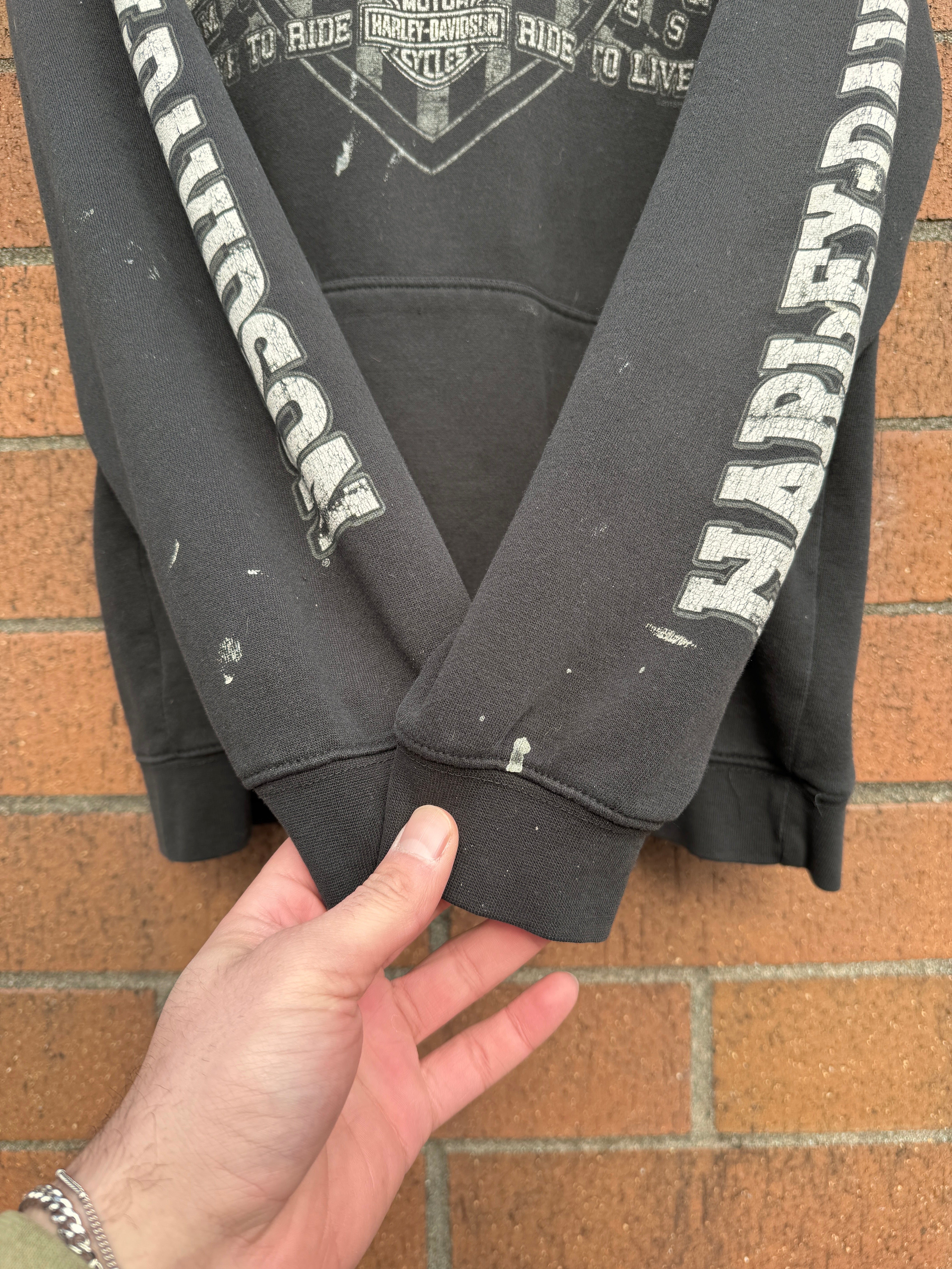 2013 Harley Davidson Olympia Black Hoodie Sz M