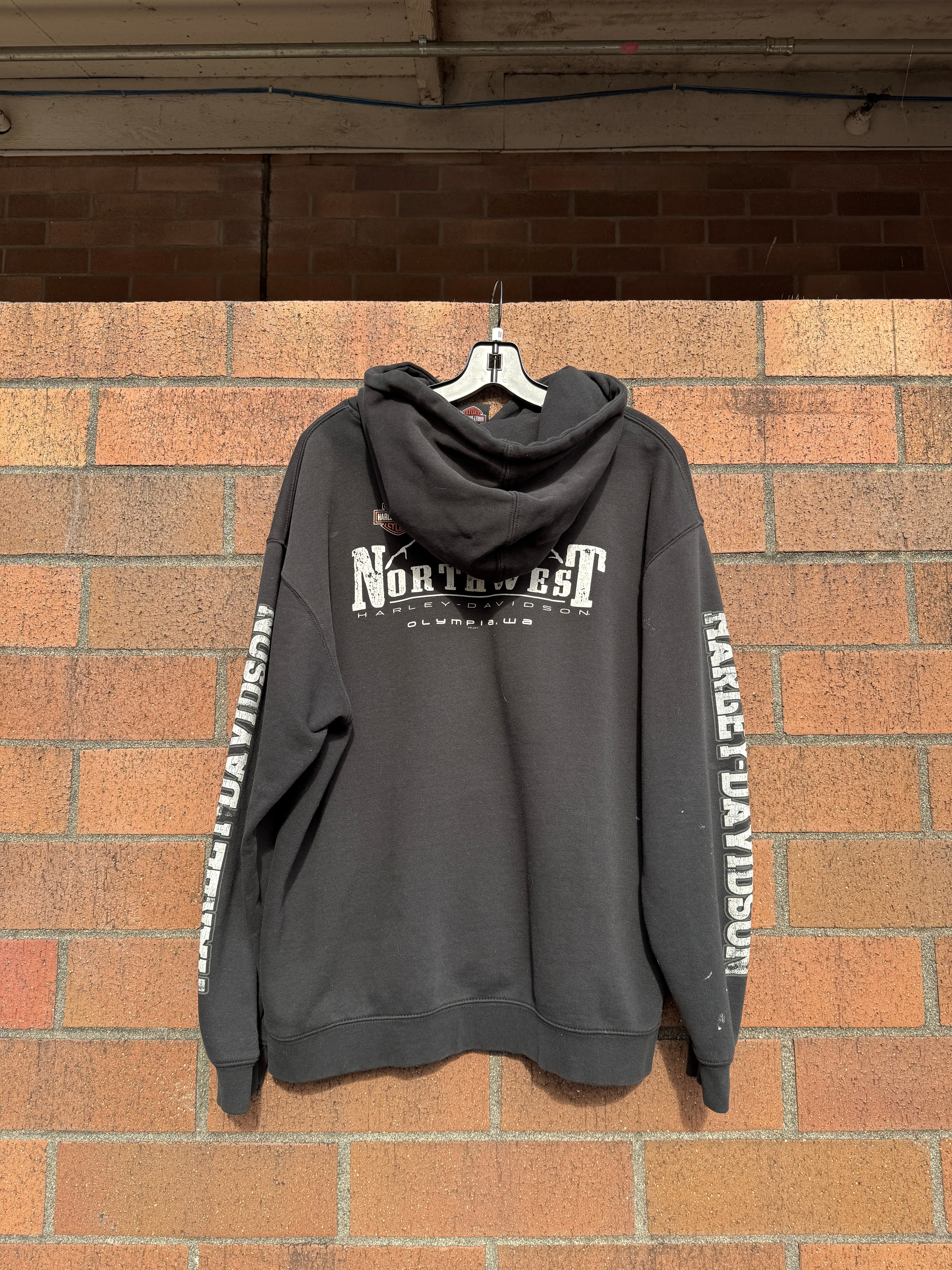 2013 Harley Davidson Olympia Black Hoodie Sz M