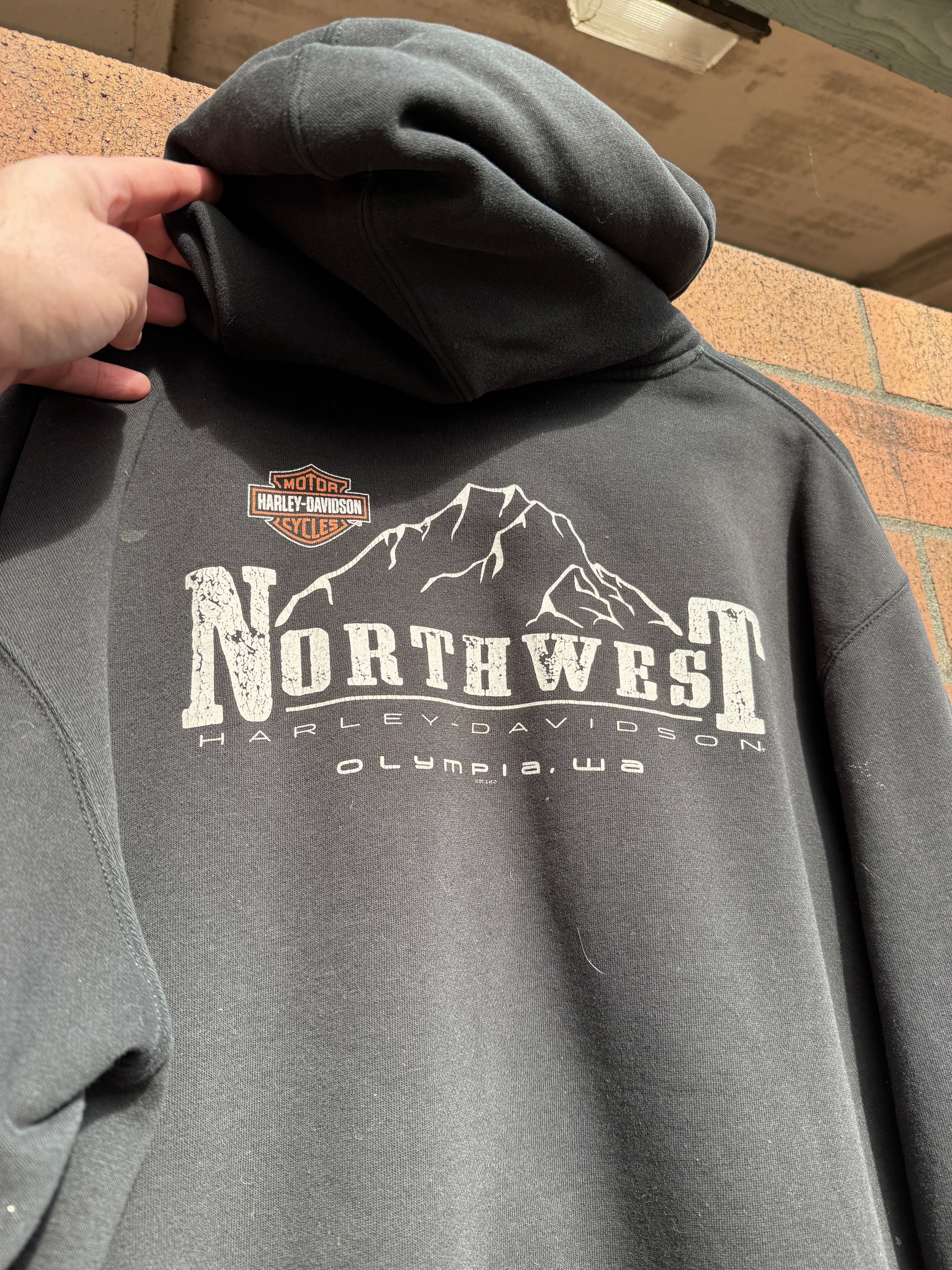 2013 Harley Davidson Olympia Black Hoodie Sz M