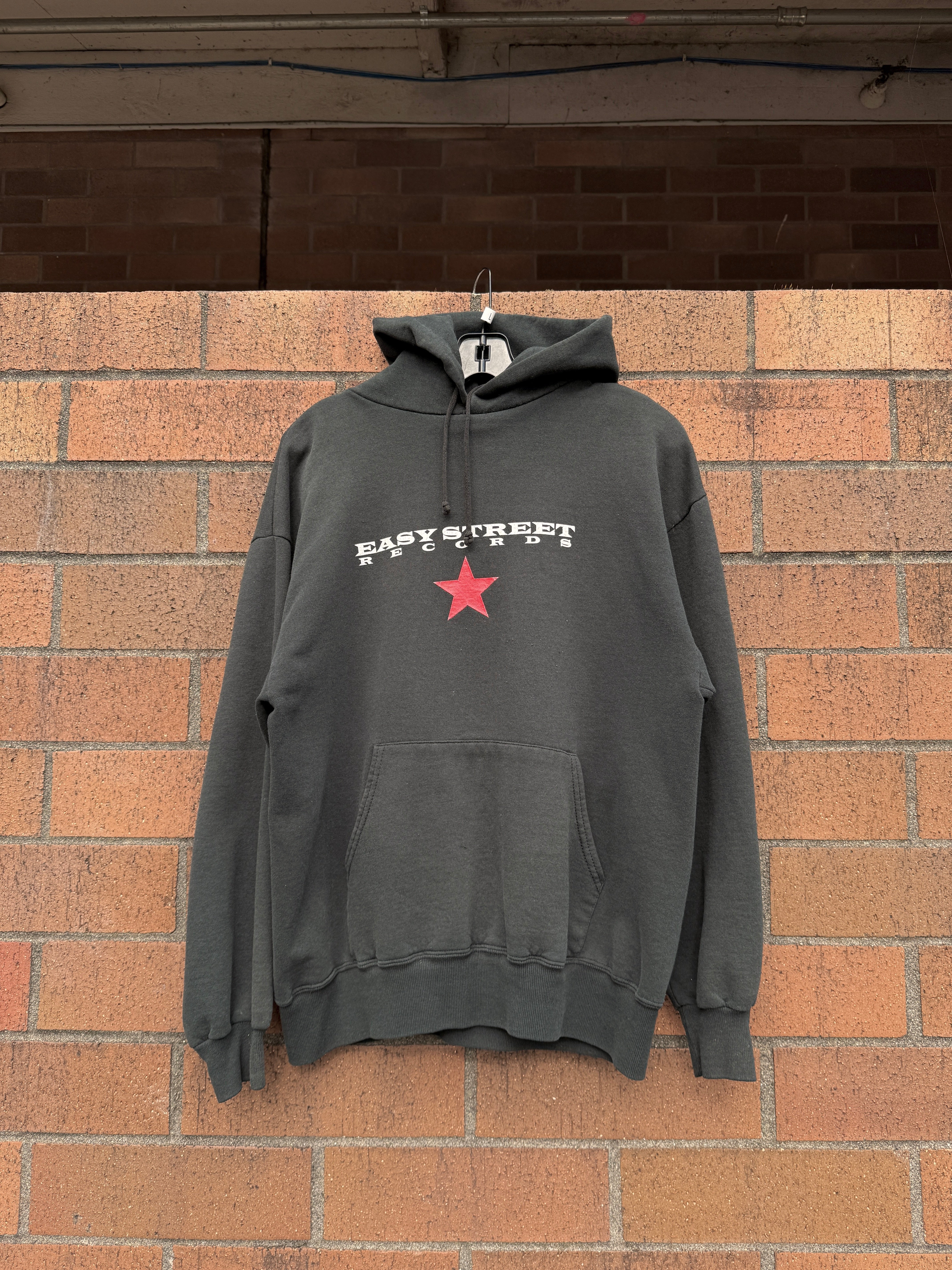 90s Seattle Easy Street Records Hoodie Sz L