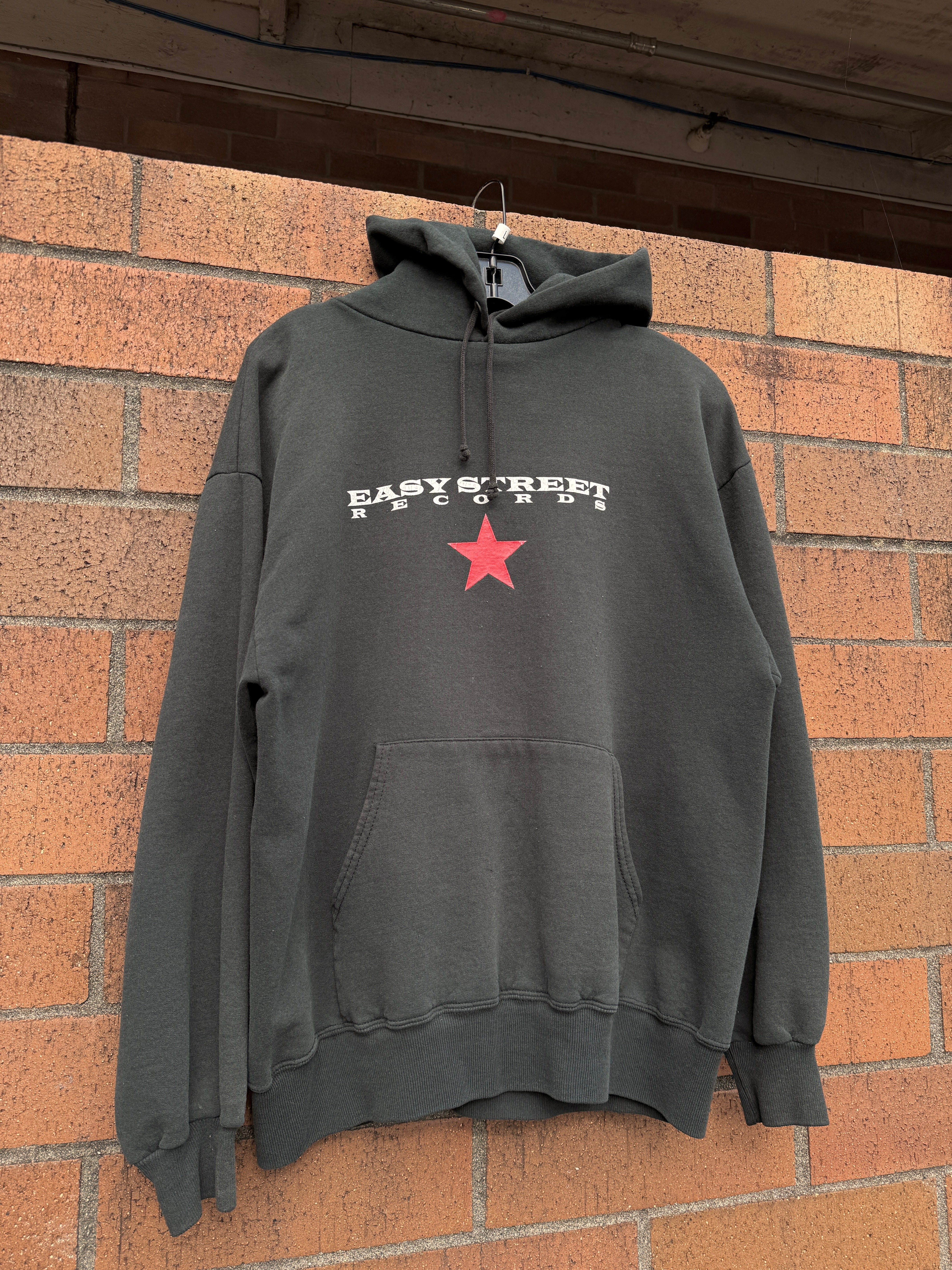 90s Seattle Easy Street Records Hoodie Sz L